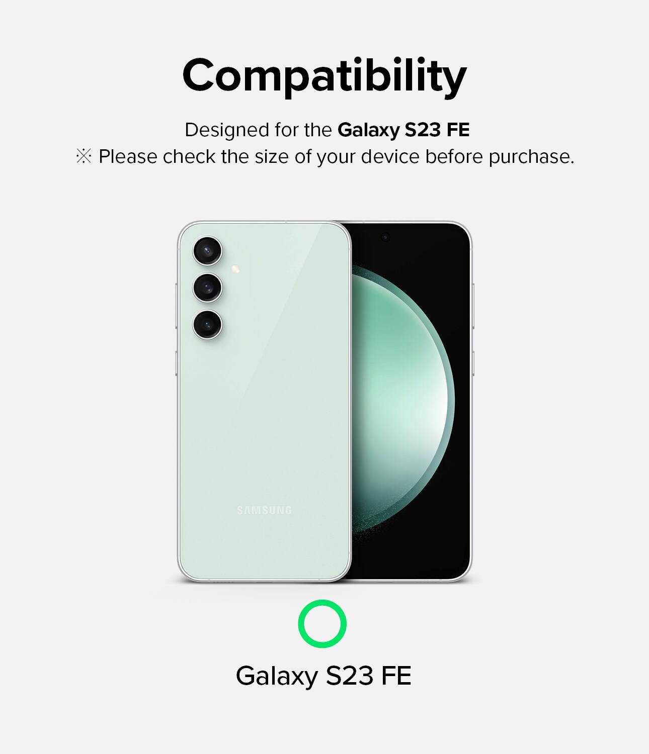 Samsung Galaxy S23 FE Skærmbeskytter i glas med monteringsværktøj (2-pak)