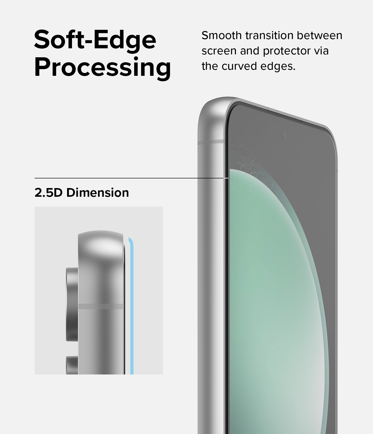Samsung Galaxy S23 FE Skærmbeskytter i glas med monteringsværktøj (2-pak)