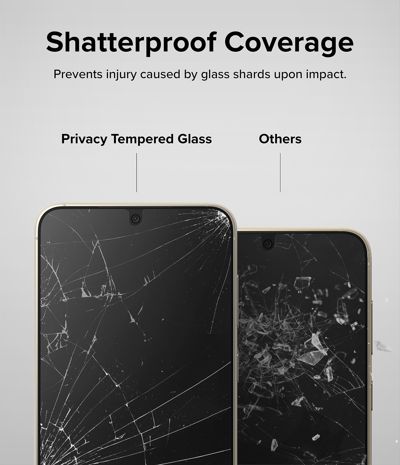 Samsung Galaxy S23 Anti-spy skærmbeskytter i glas med monteringsværktøj