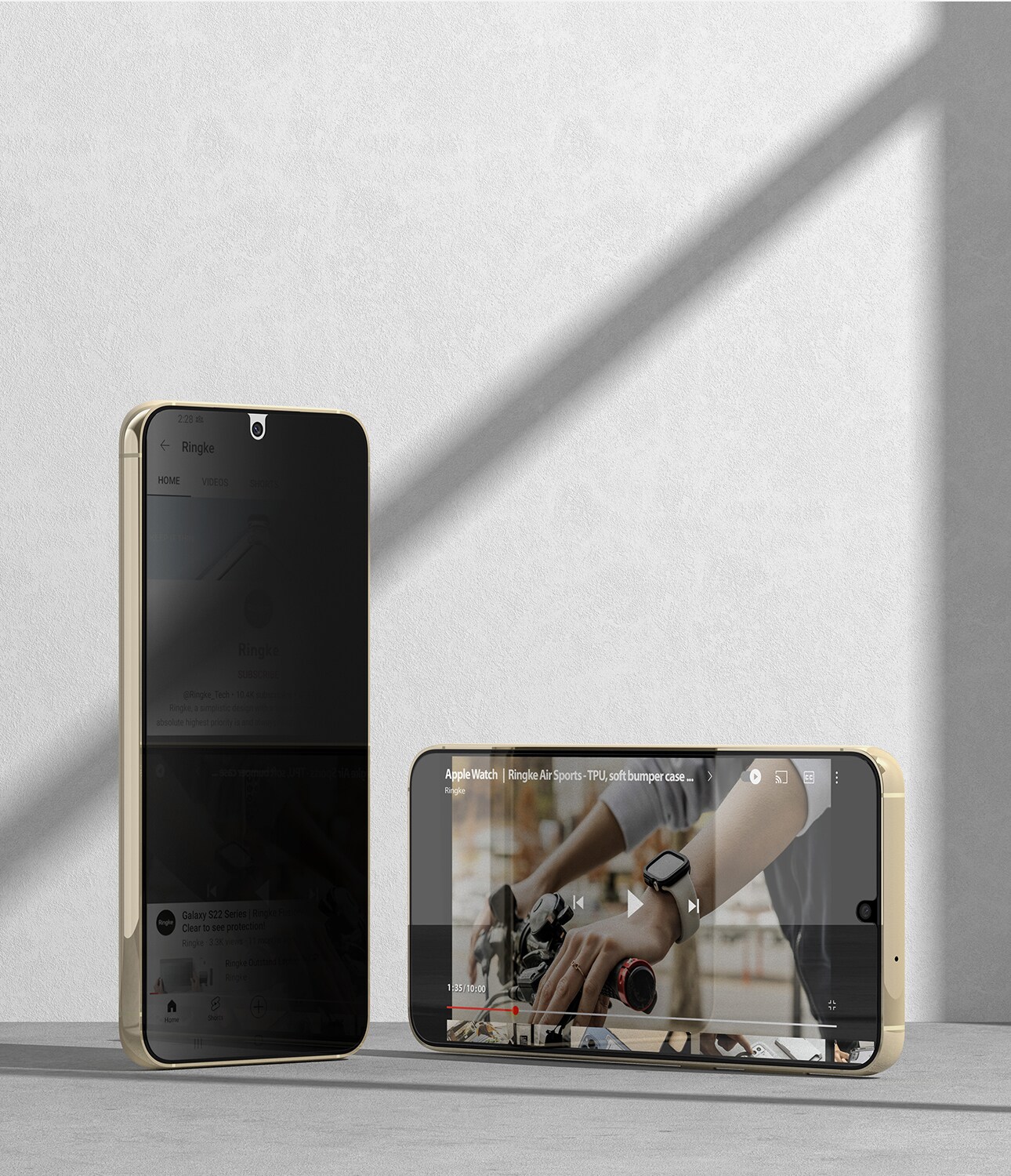 Samsung Galaxy S23 Plus Anti-spy skærmbeskytter i glas med monteringsværktøj