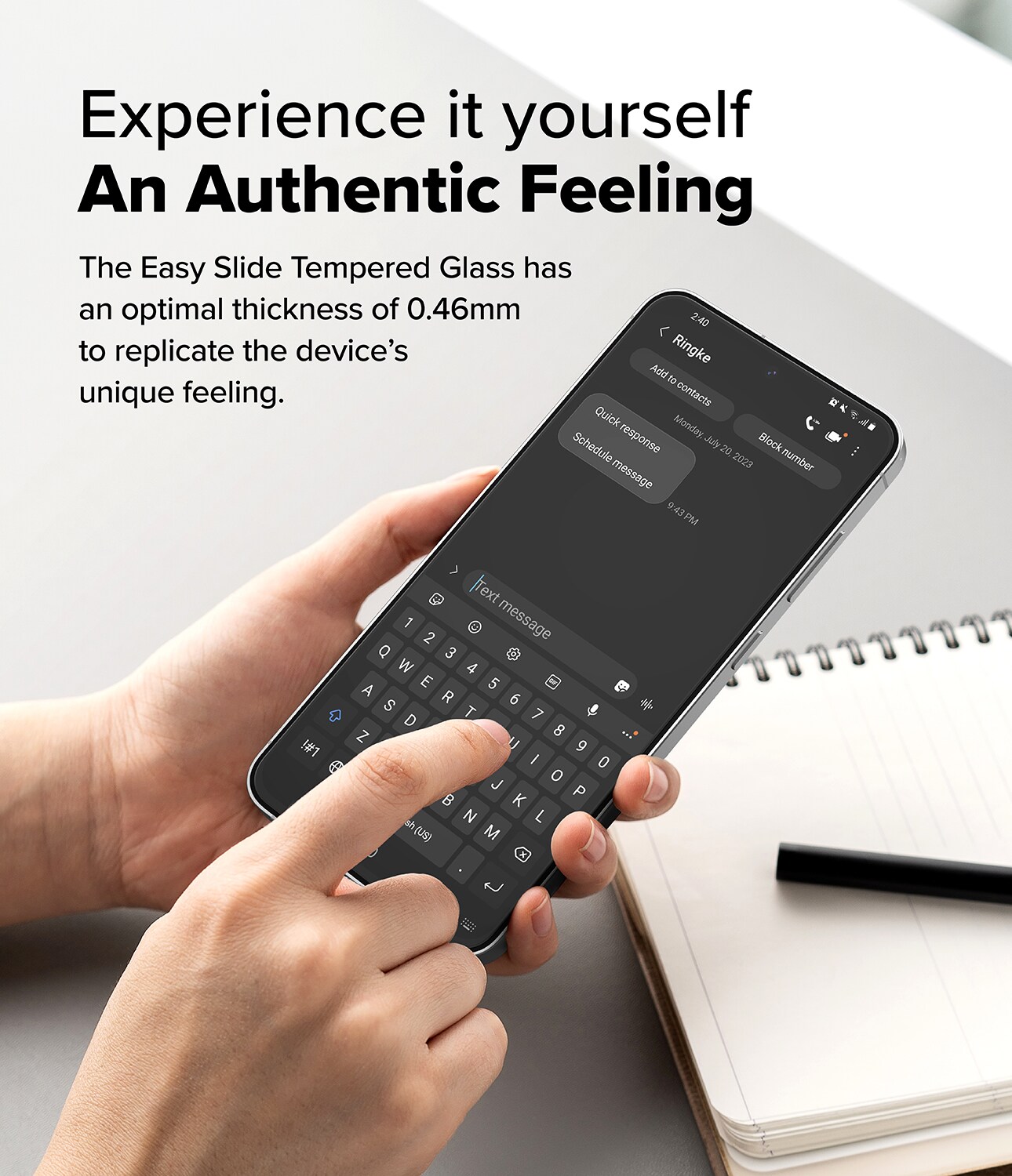 Samsung Galaxy S24 FE Skærmbeskytter i glas med monteringsramme (2-pak)