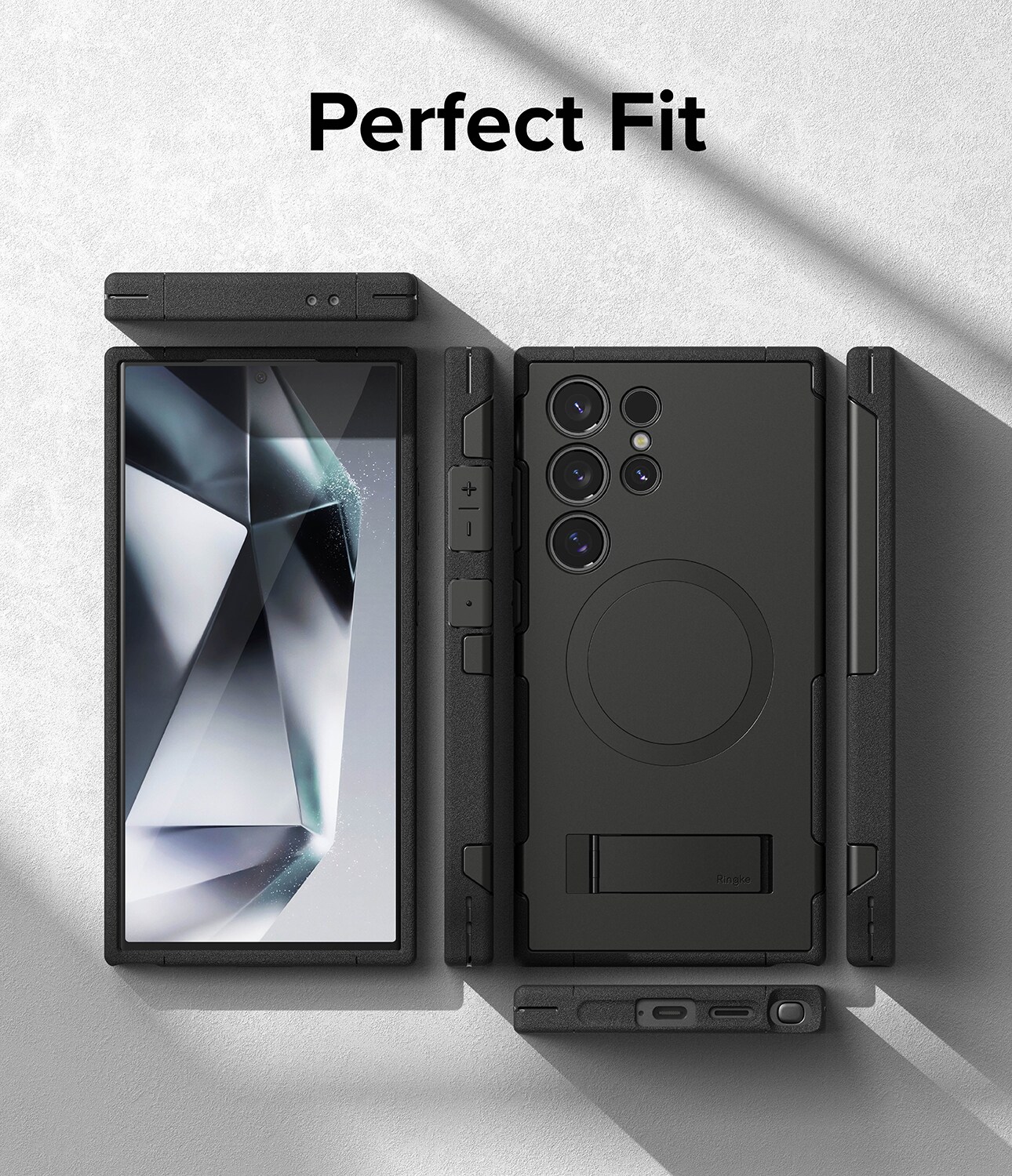 Samsung Galaxy S24 Ultra Alles magnetiske cover, Sort