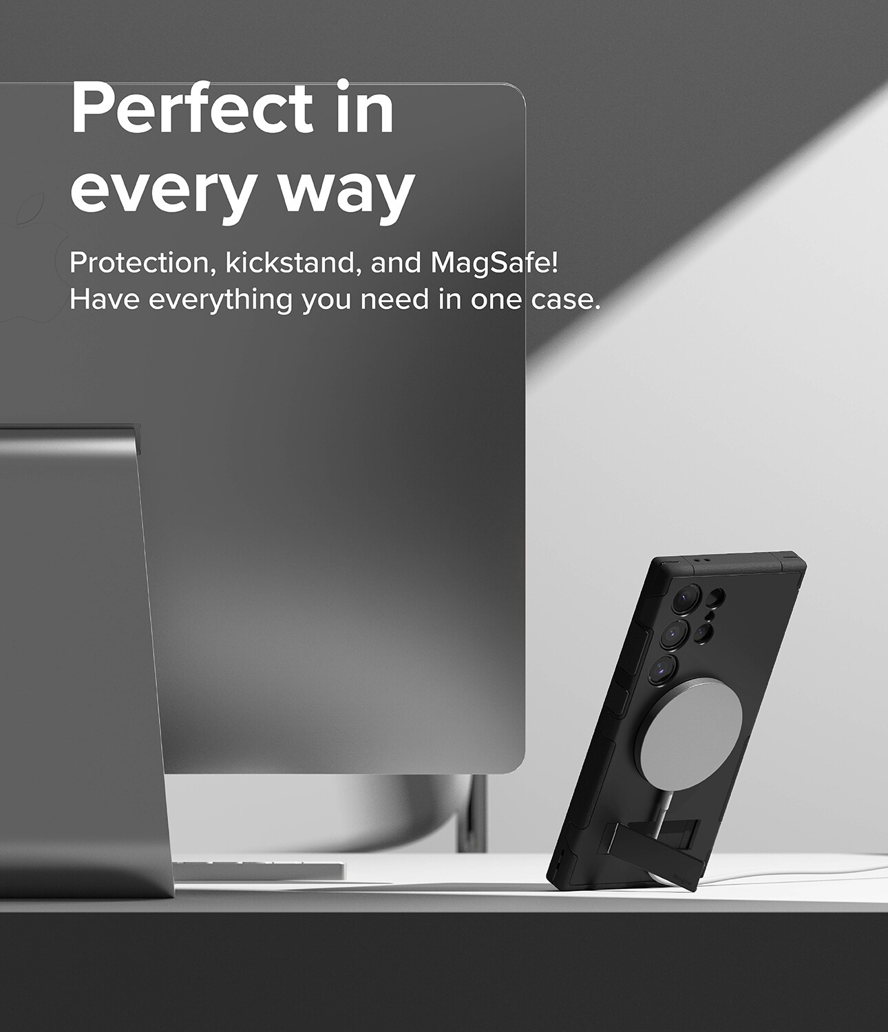 Samsung Galaxy S24 Ultra Alles magnetiske cover, Sort