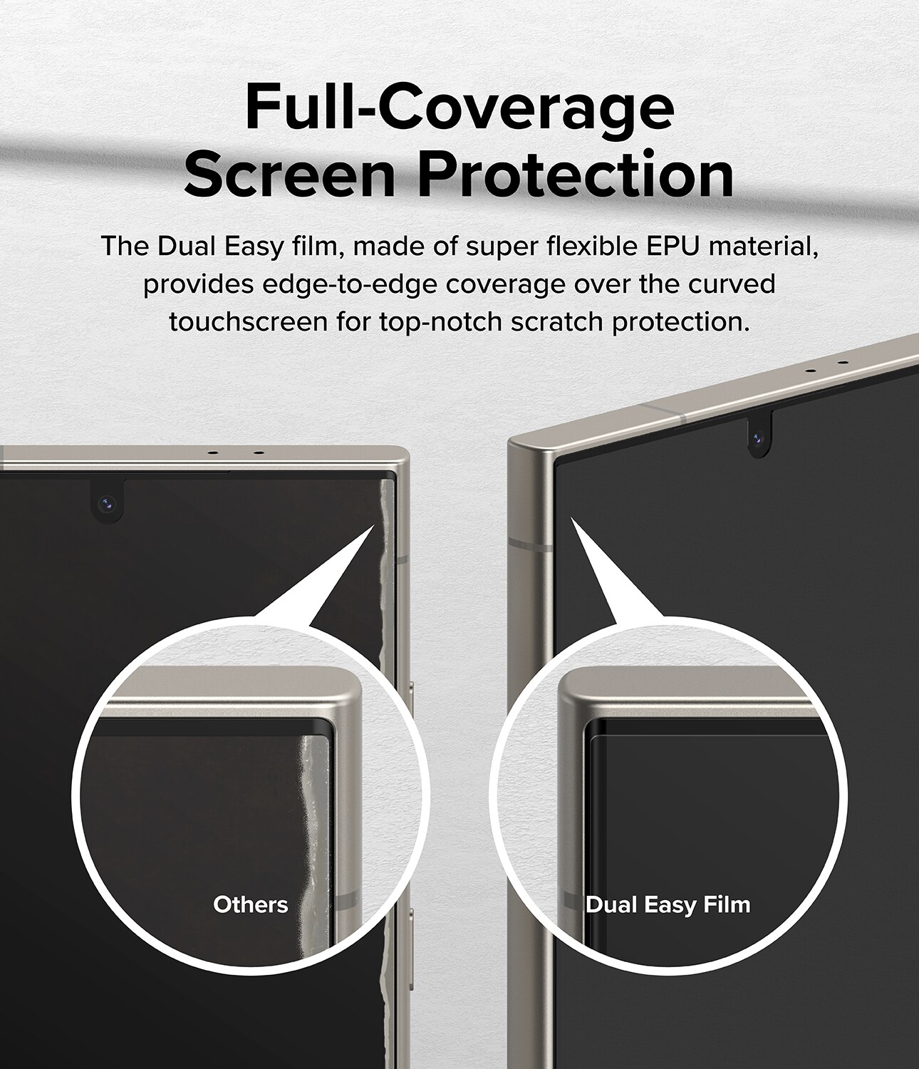 Samsung Galaxy S24 Ultra Skærmbeskytter beskyttelsesfilm - Dual Easy (2-pak)