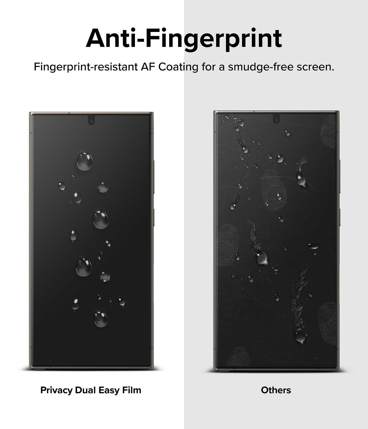 Samsung Galaxy S24 Ultra Anti-spy skærmbeskytter beskyttelsesfilm - Dual Easy Wing