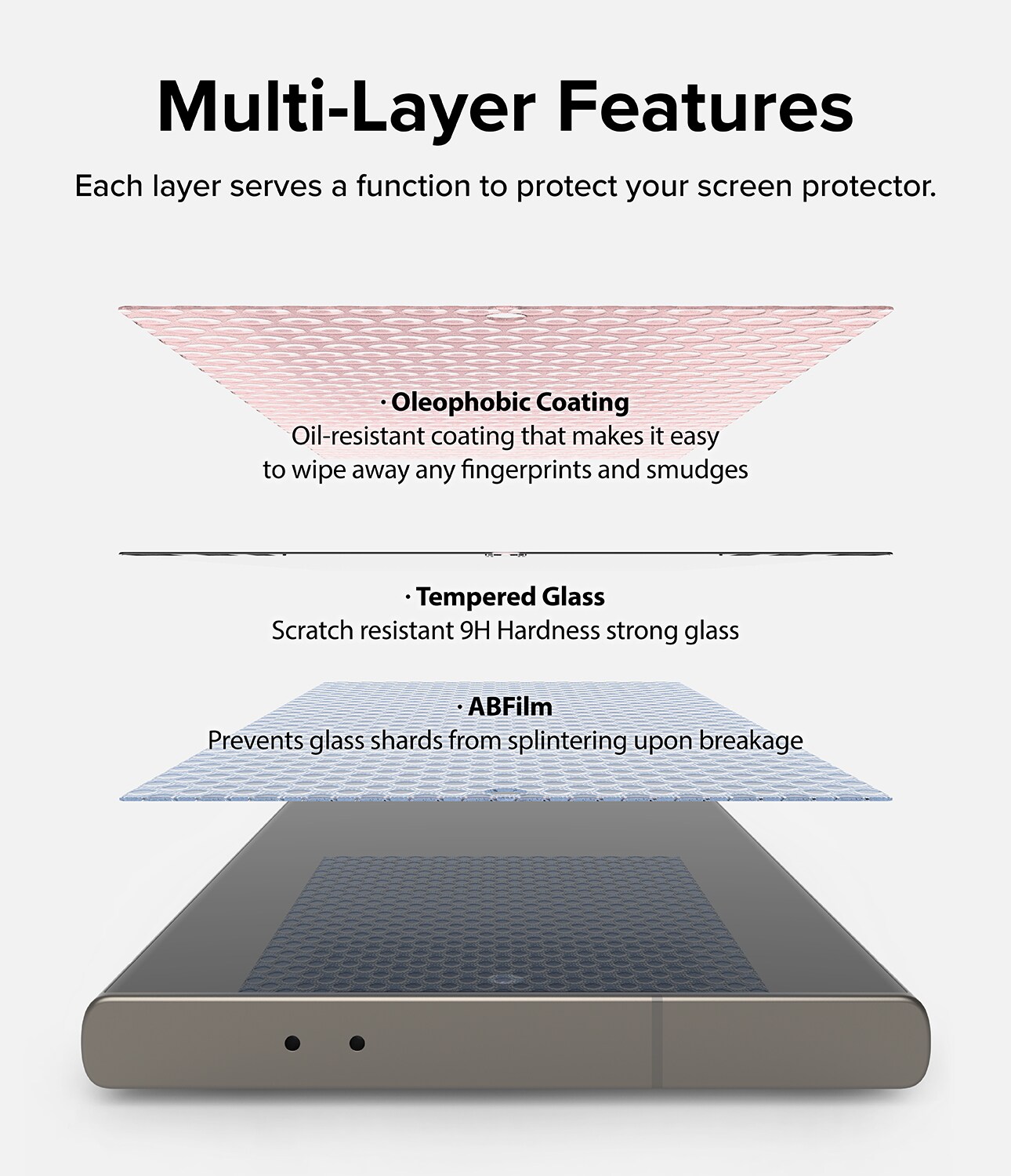 Samsung Galaxy S24 Ultra Skærmbeskytter i glas med monteringsramme (2-pak)