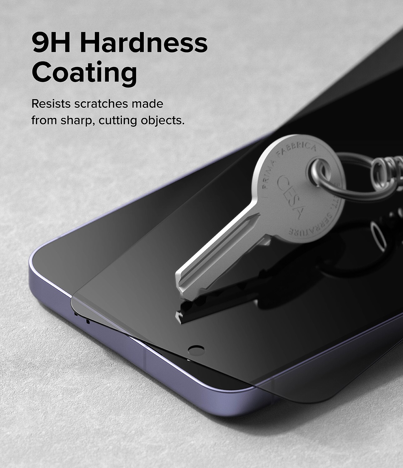 Samsung Galaxy S24 Plus Anti-spy skærmbeskytter i glas med monteringsramme (2-pak)