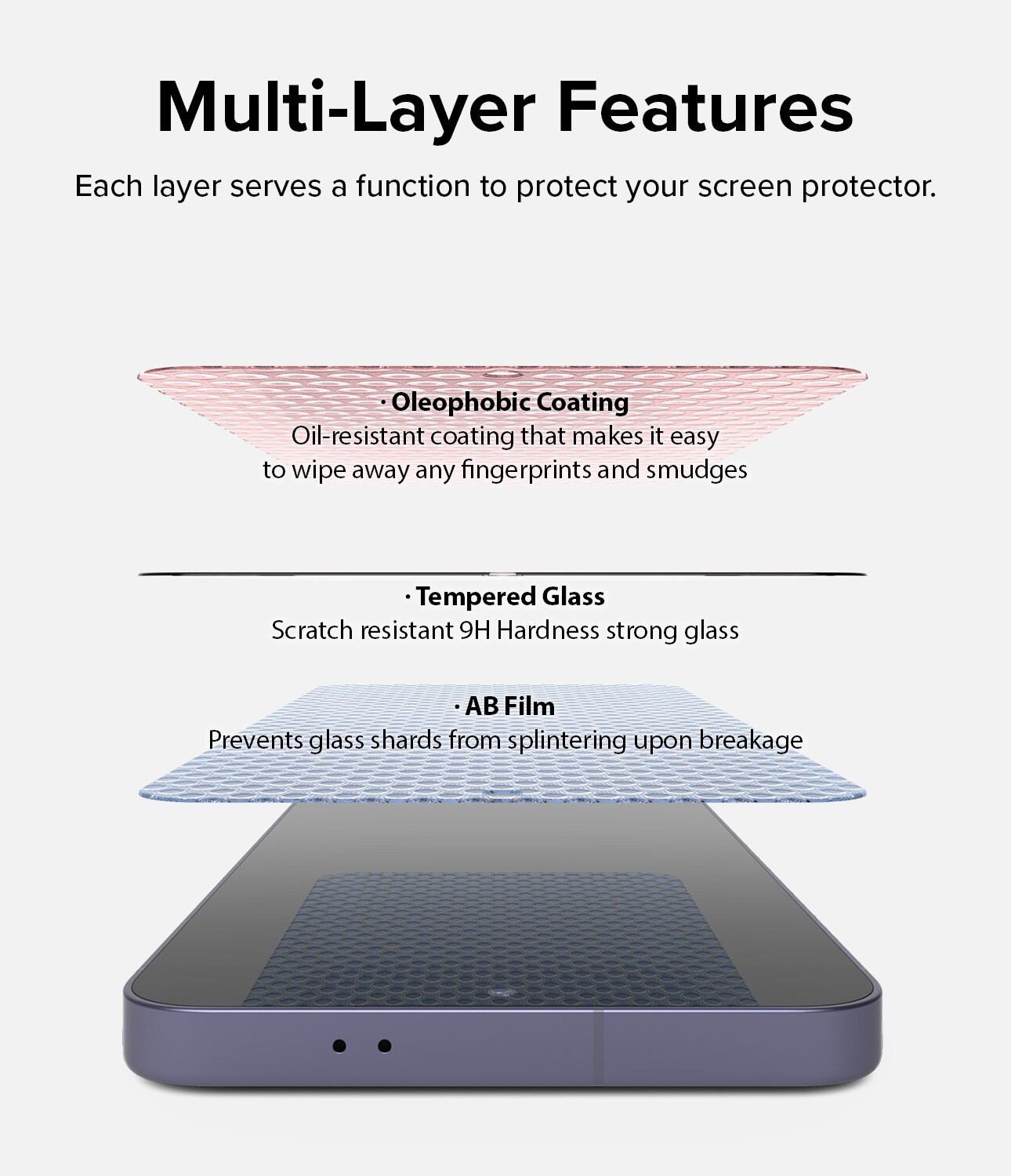 Samsung Galaxy S24 Plus Skærmbeskytter i glas med monteringsramme (2-pak)