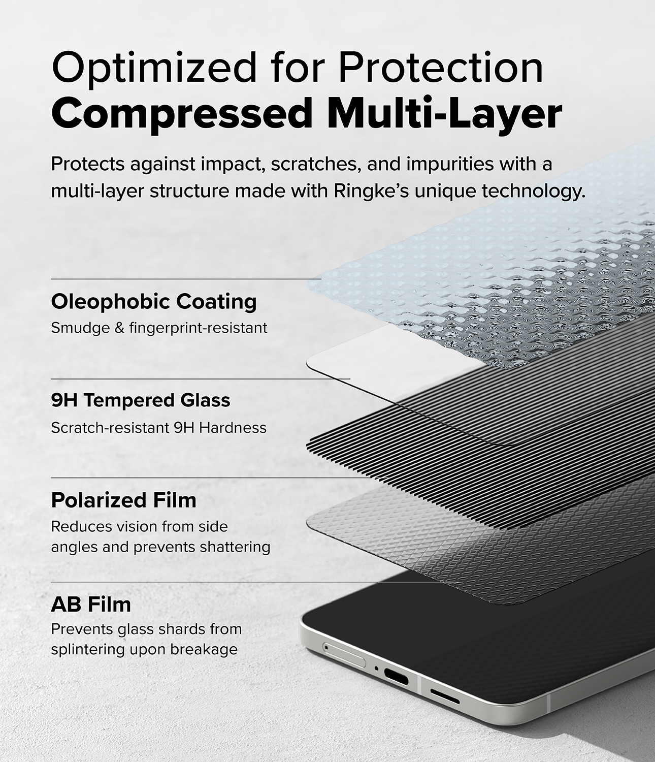 Samsung Galaxy S25 Edge Anti-spy skærmbeskytter i glas med monteringsramme (2-pak)