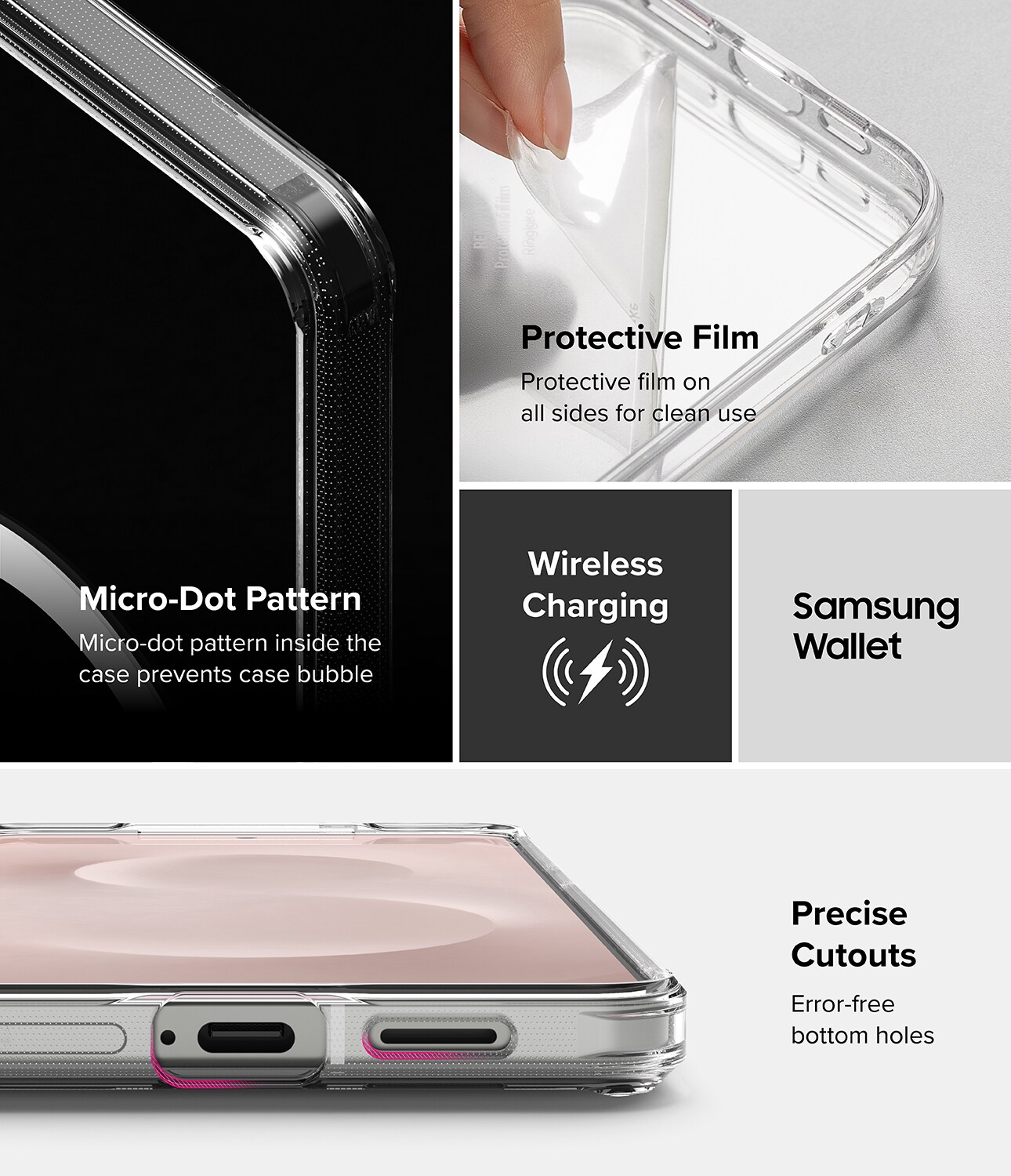Samsung Galaxy S25 Edge Fusion MagSafe cover, Gennemsigtig