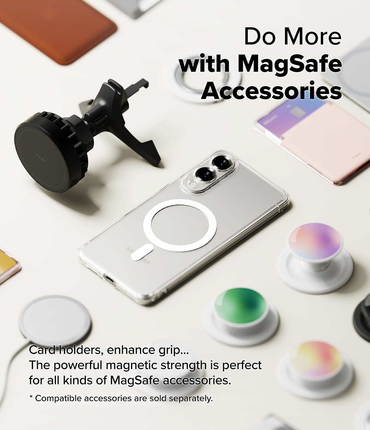 Samsung Galaxy S25 Edge Fusion MagSafe cover, Gennemsigtig