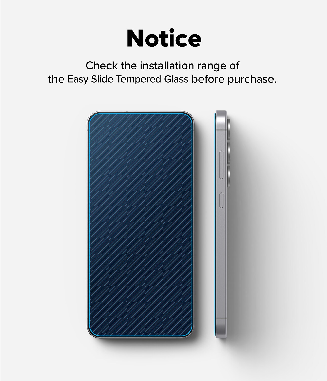 Samsung Galaxy S25 FE Skærmbeskytter i glas med monteringsramme (2-pak)