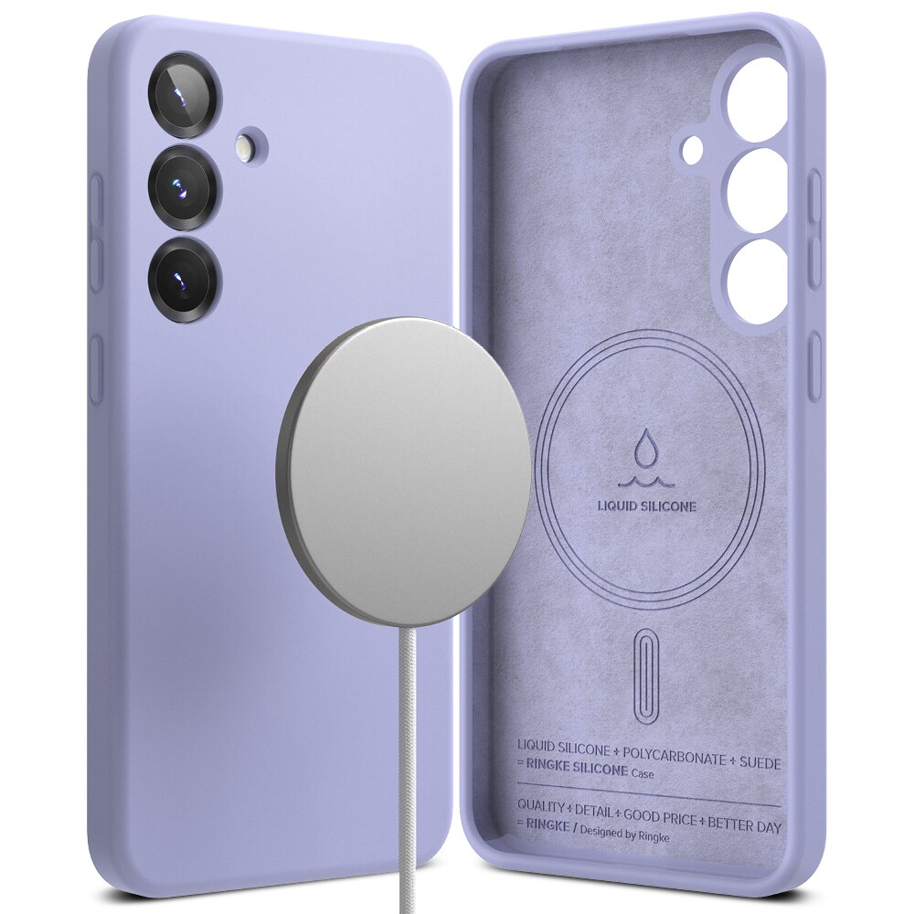 Samsung Galaxy S25 Plus MagSafe silikonecover, Lavender