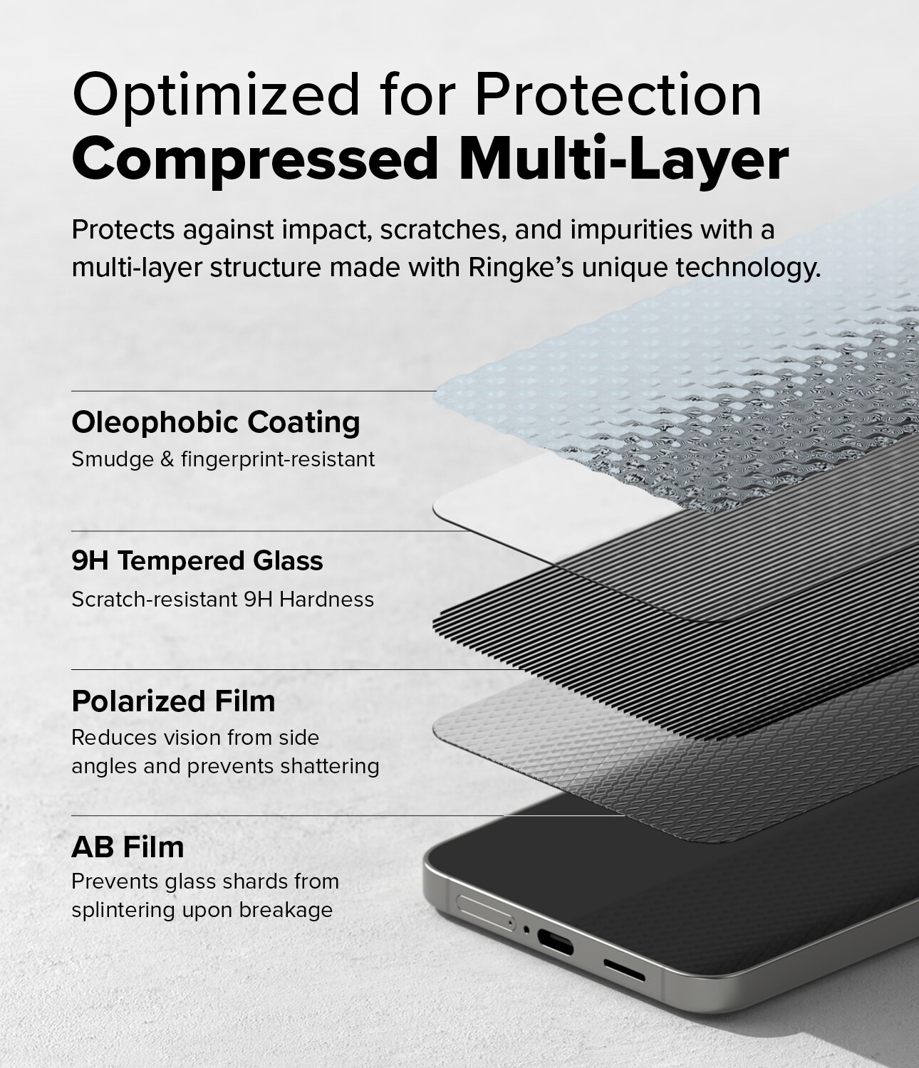 Samsung Galaxy S25 Plus Anti-spy skærmbeskytter i glas med monteringsramme (2-pak)