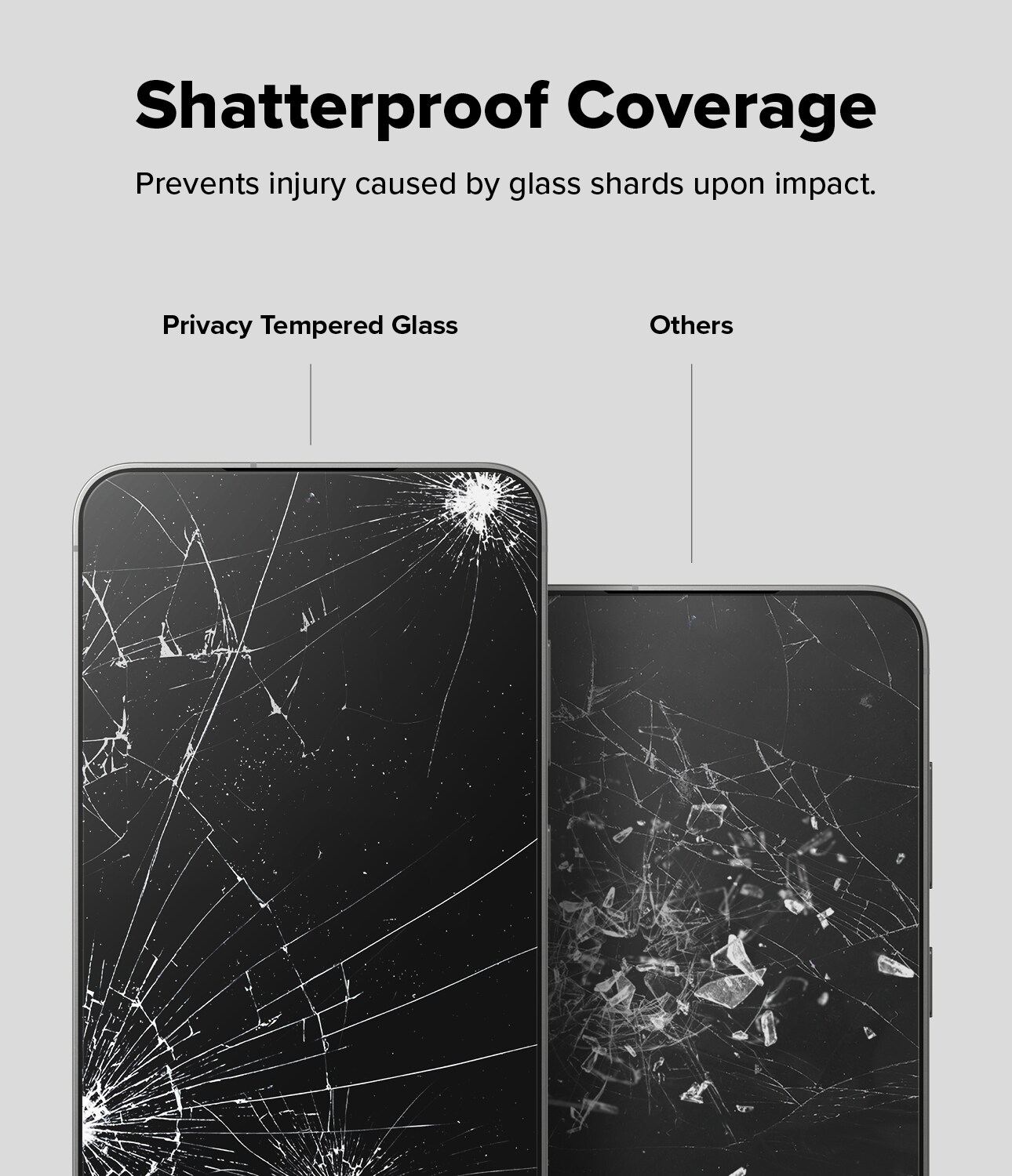Samsung Galaxy S25 Plus Anti-spy skærmbeskytter i glas med monteringsramme (2-pak)