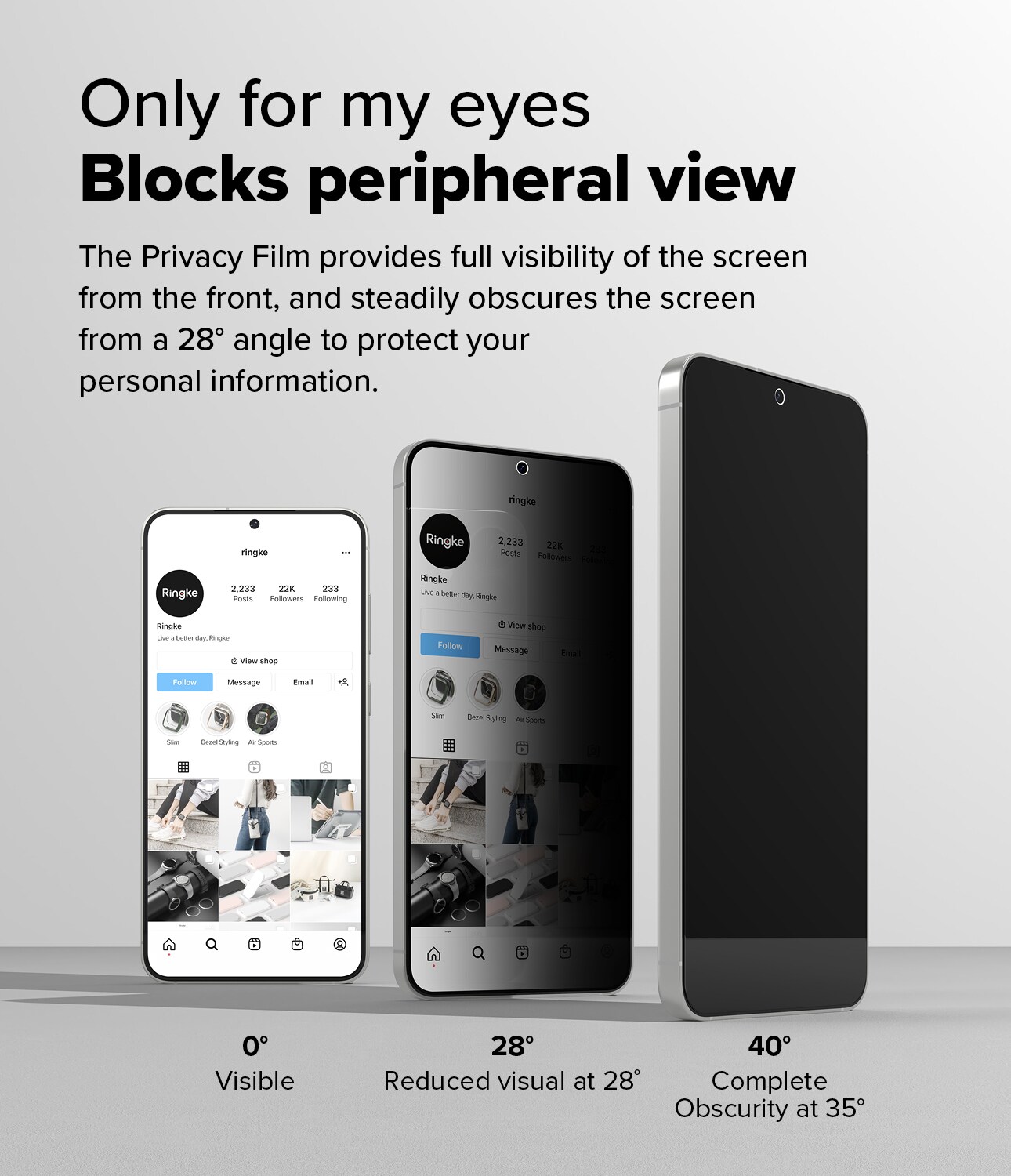 Samsung Galaxy S25 Plus Anti-spy skærmbeskytter i glas med monteringsramme (2-pak)
