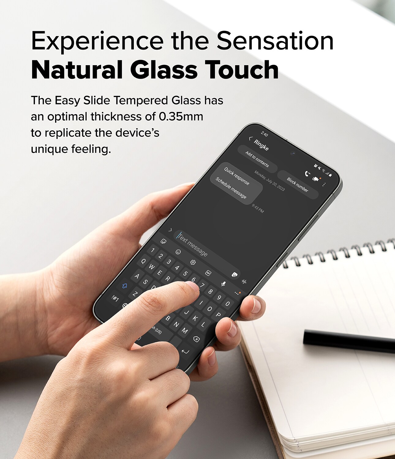 Samsung Galaxy S25 Plus Skærmbeskytter i glas med monteringsramme (2-pak)