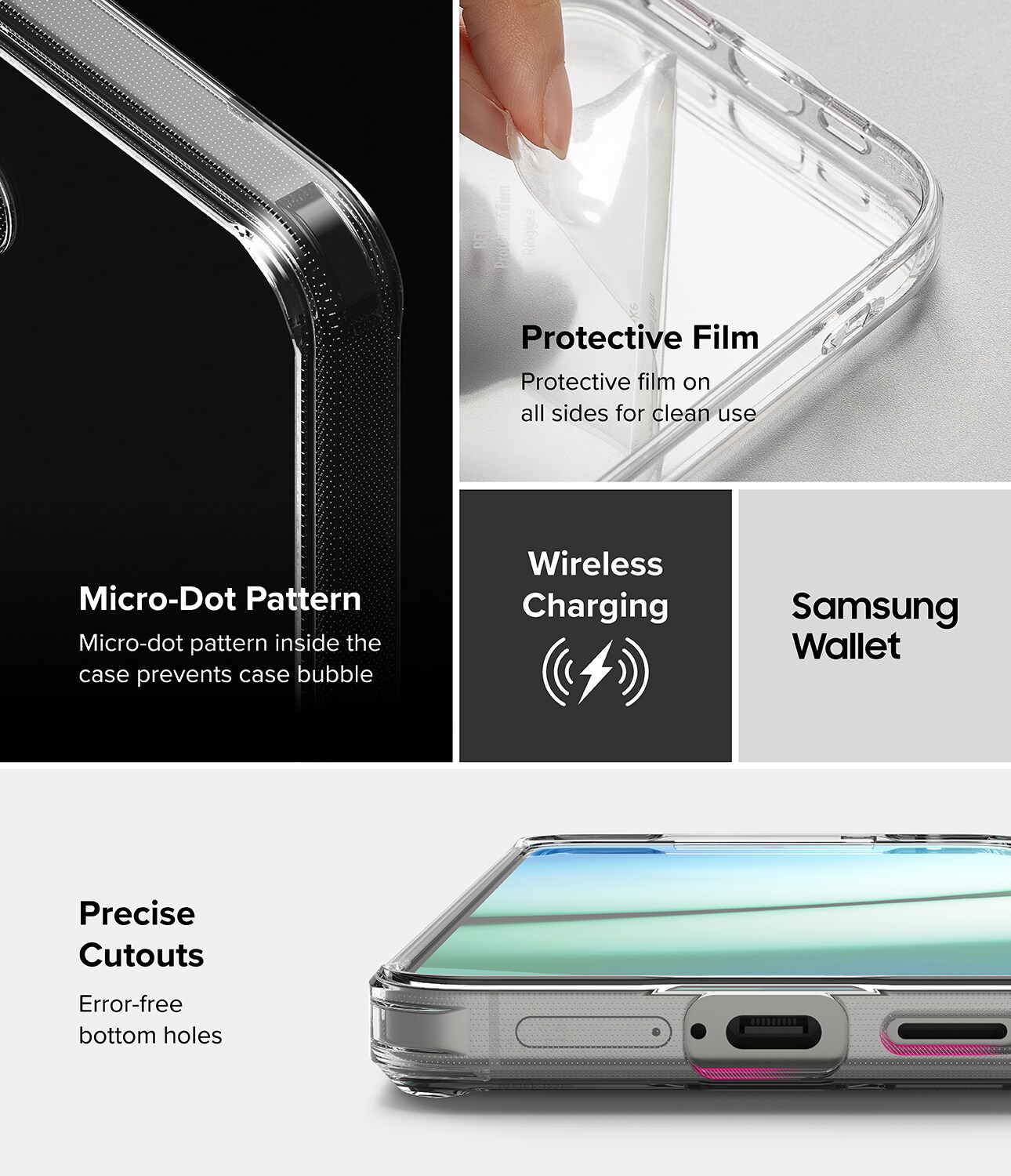 Samsung Galaxy S25 Plus Fusion cover, Clear