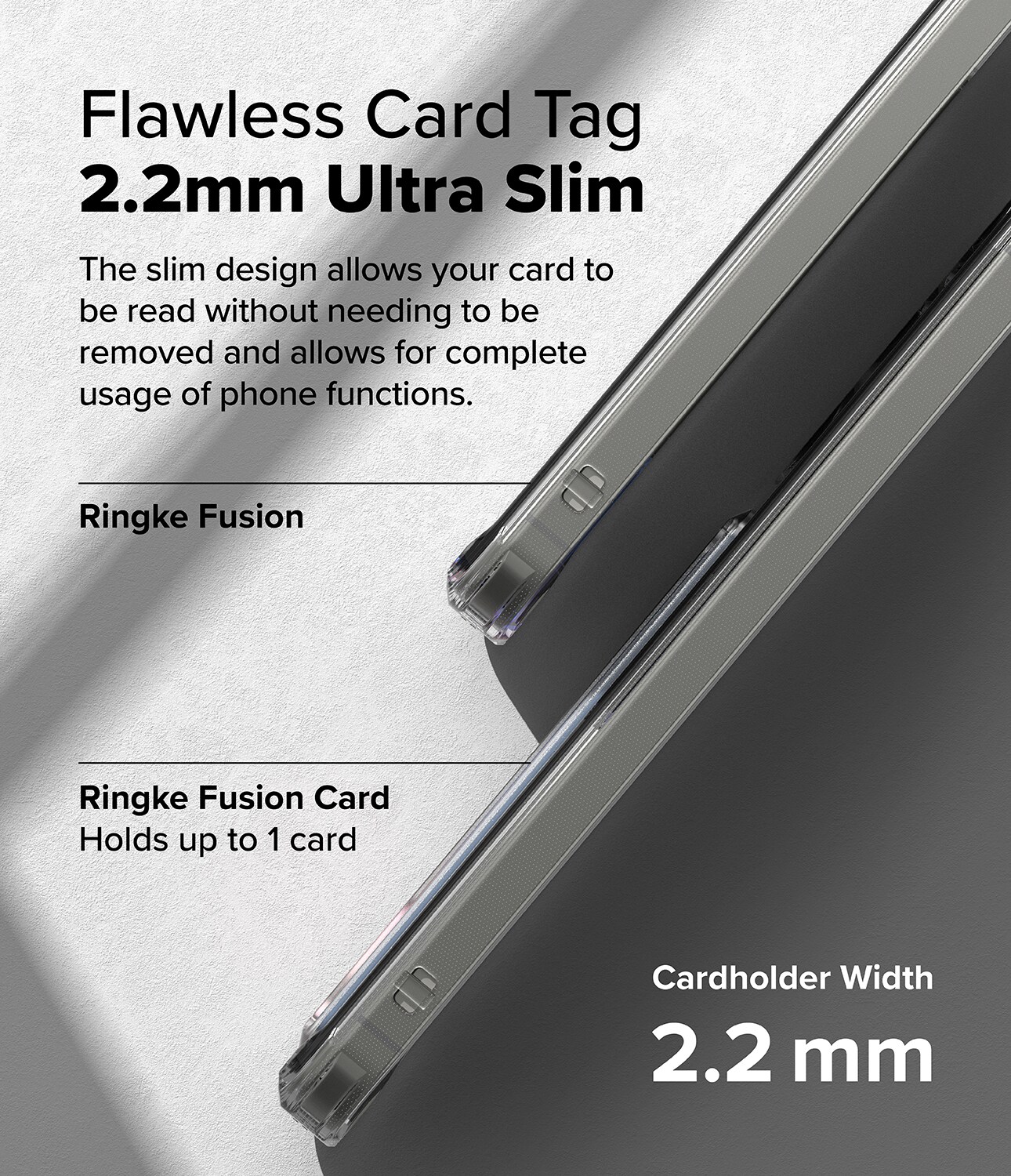 Samsung Galaxy S25 Plus Fusion cover med kortholder, Gennemsigtig