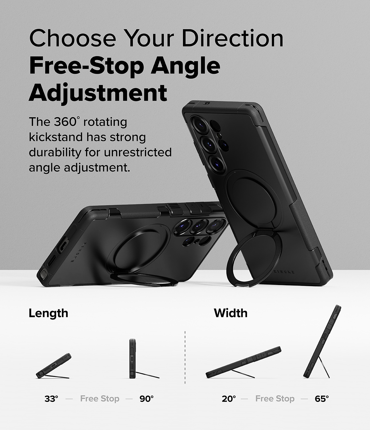 Samsung Galaxy S25 Ultra Alles magnetiske cover, Sort