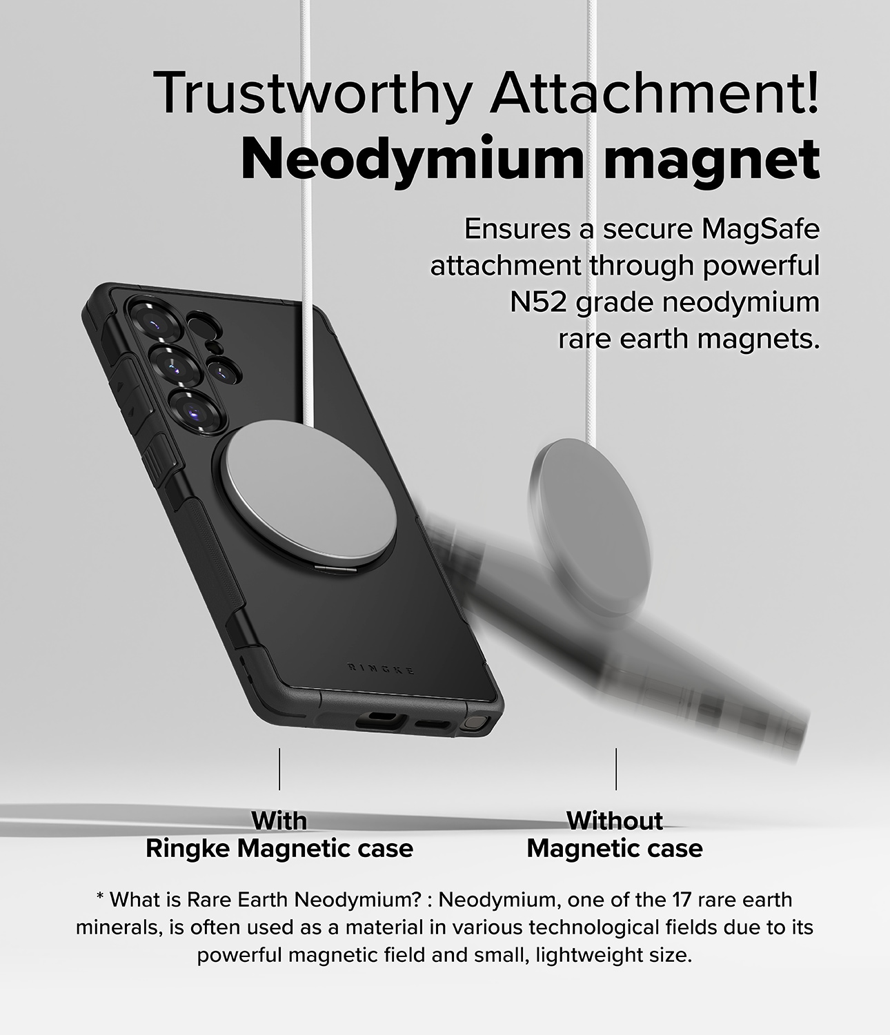 Samsung Galaxy S25 Ultra Alles magnetiske cover, Sort