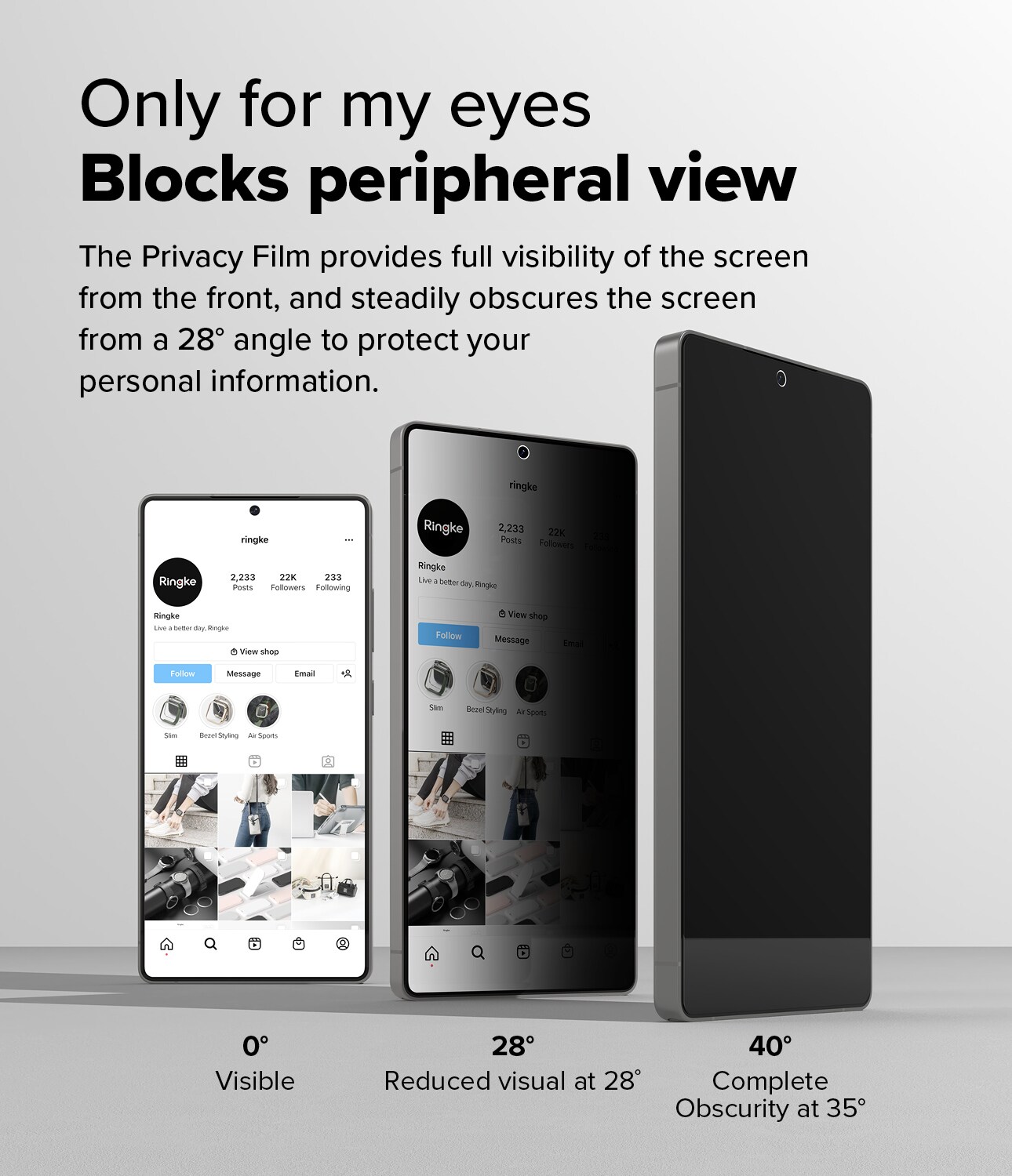 Samsung Galaxy S25 Ultra Anti-spy skærmbeskytter i glas med monteringsramme (2-pak)