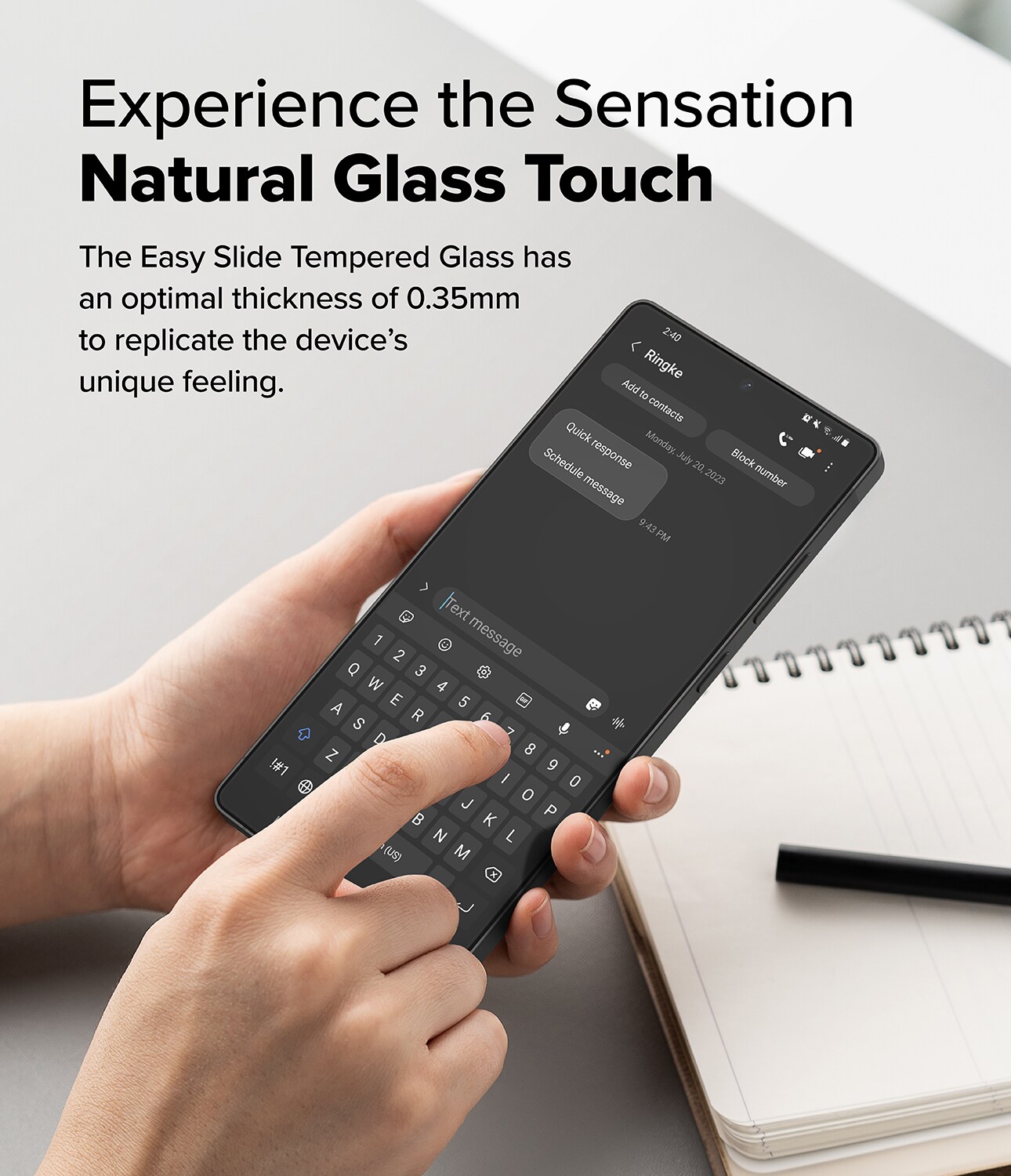 Samsung Galaxy S25 Ultra Skærmbeskytter i glas med monteringsramme (2-pak)