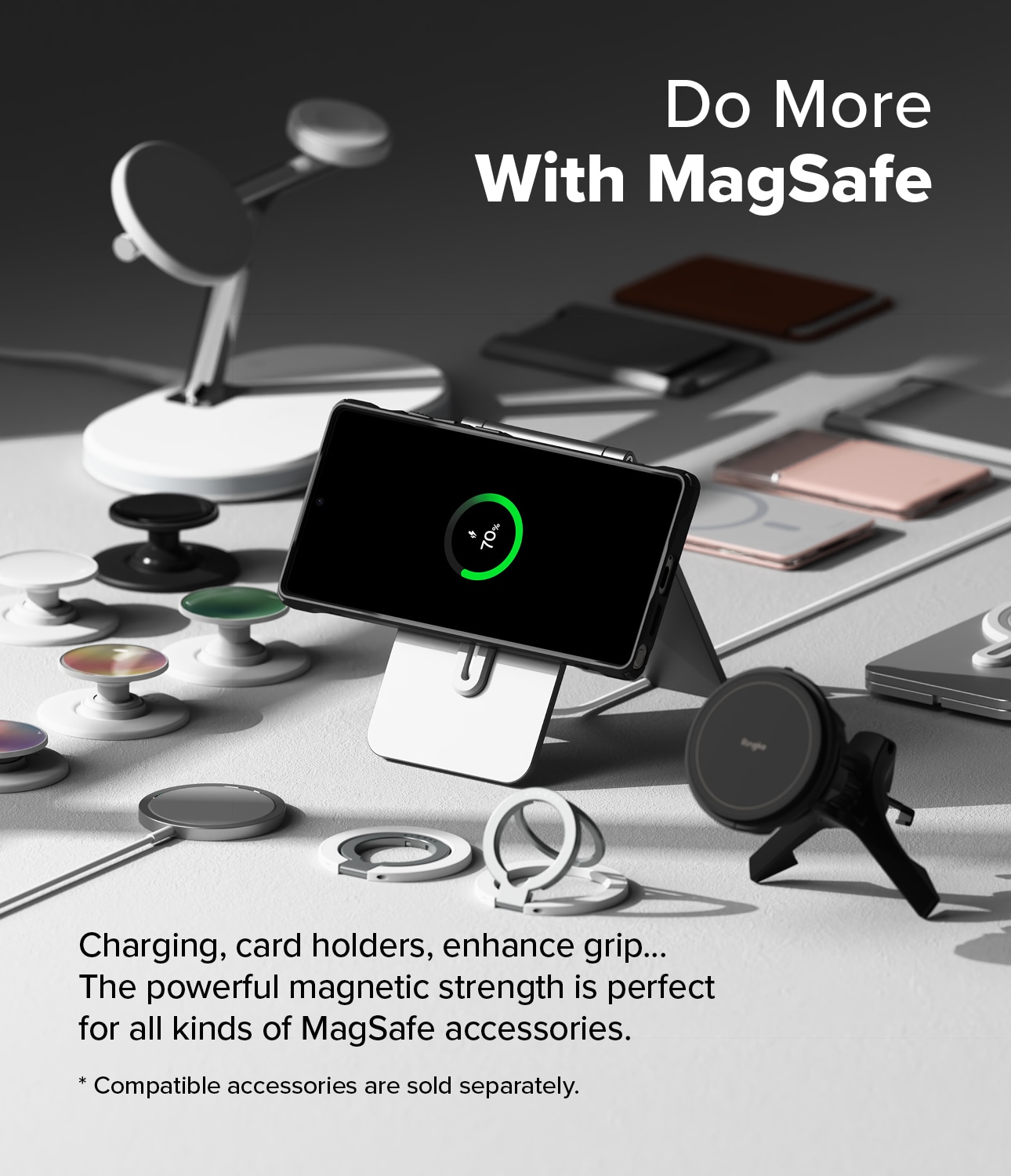 Samsung Galaxy S25 Ultra Fusion X MagSafe cover, Sort