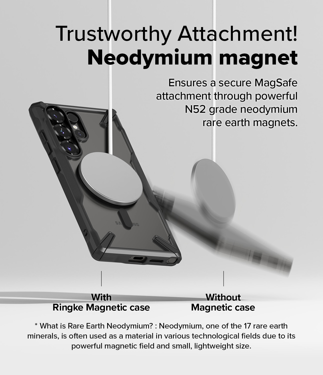 Samsung Galaxy S25 Ultra Fusion X MagSafe cover, Sort