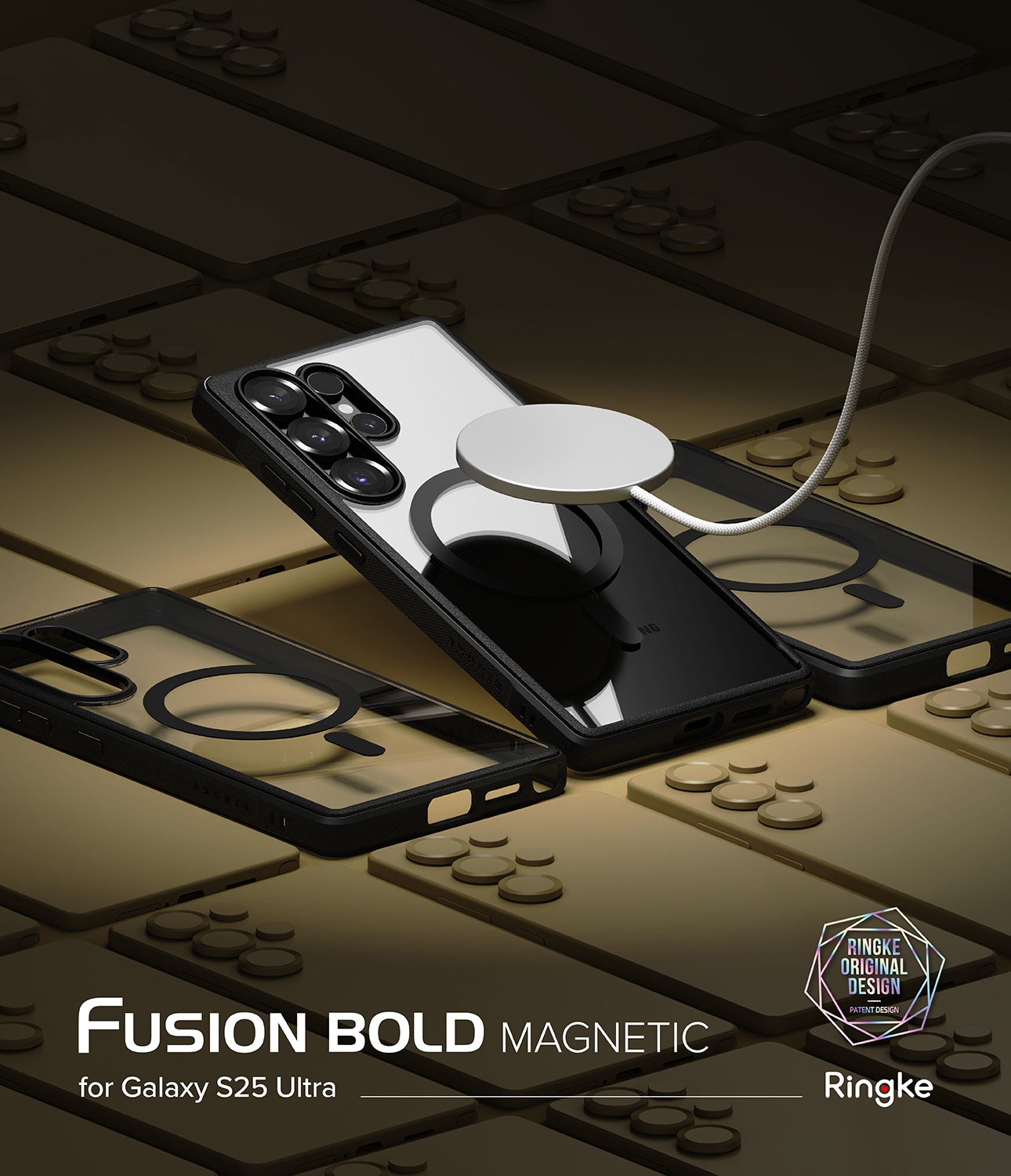 Samsung Galaxy S25 Ultra Fusion Bold MagSafe cover, Sort