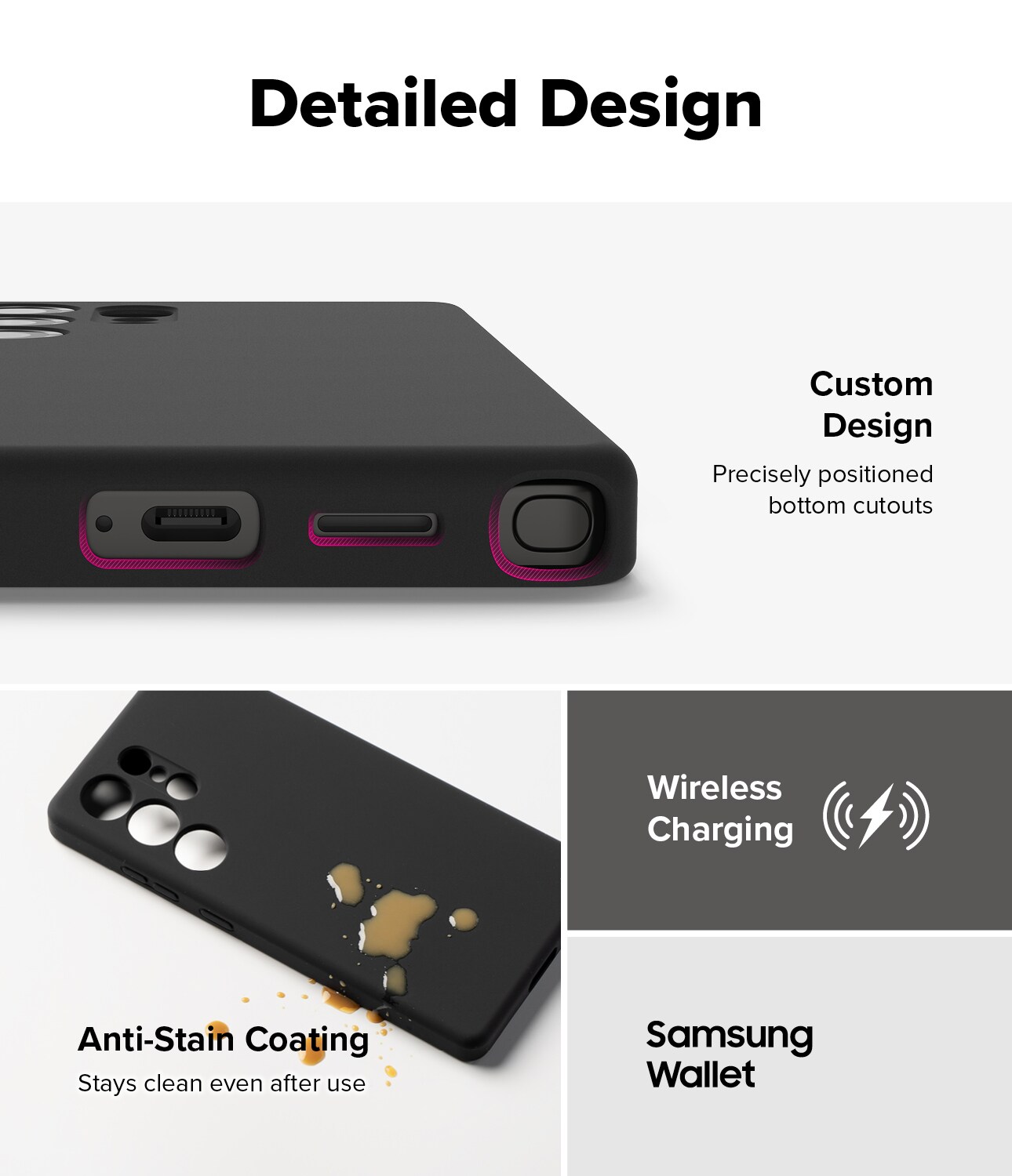 Samsung Galaxy S25 Ultra MagSafe silikonecover, Black