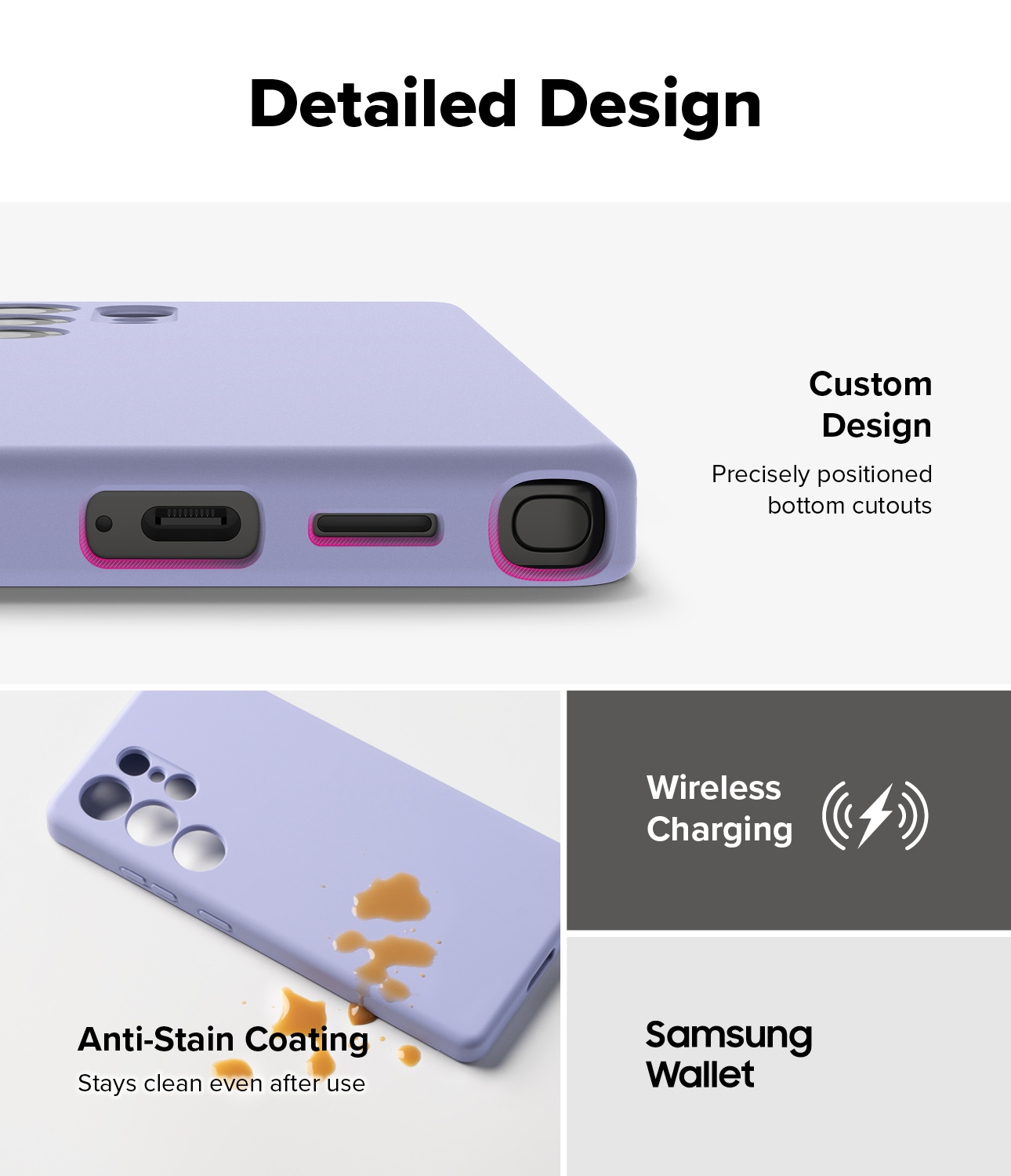 Samsung Galaxy S25 Ultra MagSafe silikonecover, Lavender