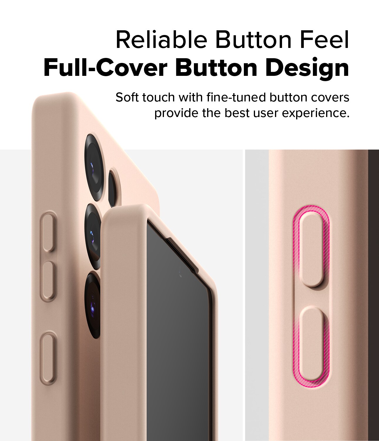 Samsung Galaxy S25 Ultra MagSafe silikonecover, Pink Sand