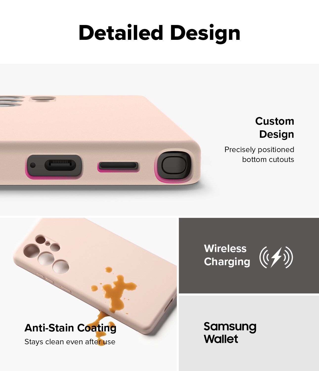 Samsung Galaxy S25 Ultra MagSafe silikonecover, Pink Sand