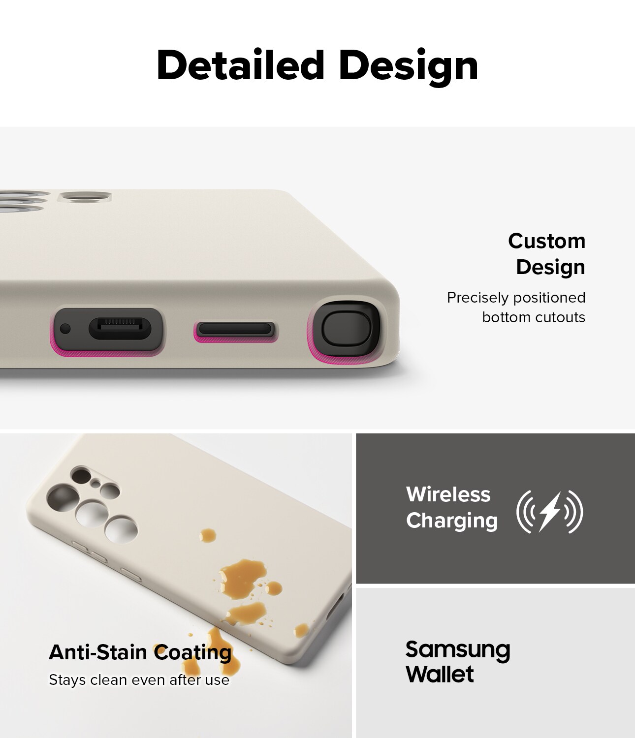Samsung Galaxy S25 Ultra MagSafe silikonecover, Stone