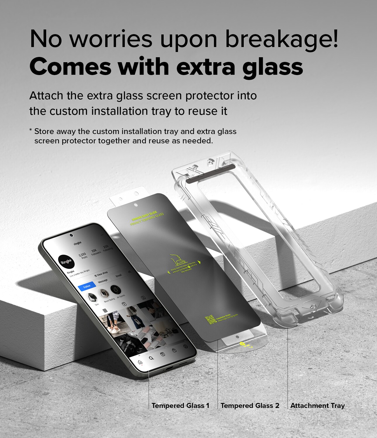 Samsung Galaxy S25 Anti-spy skærmbeskytter i glas med monteringsramme (2-pak)
