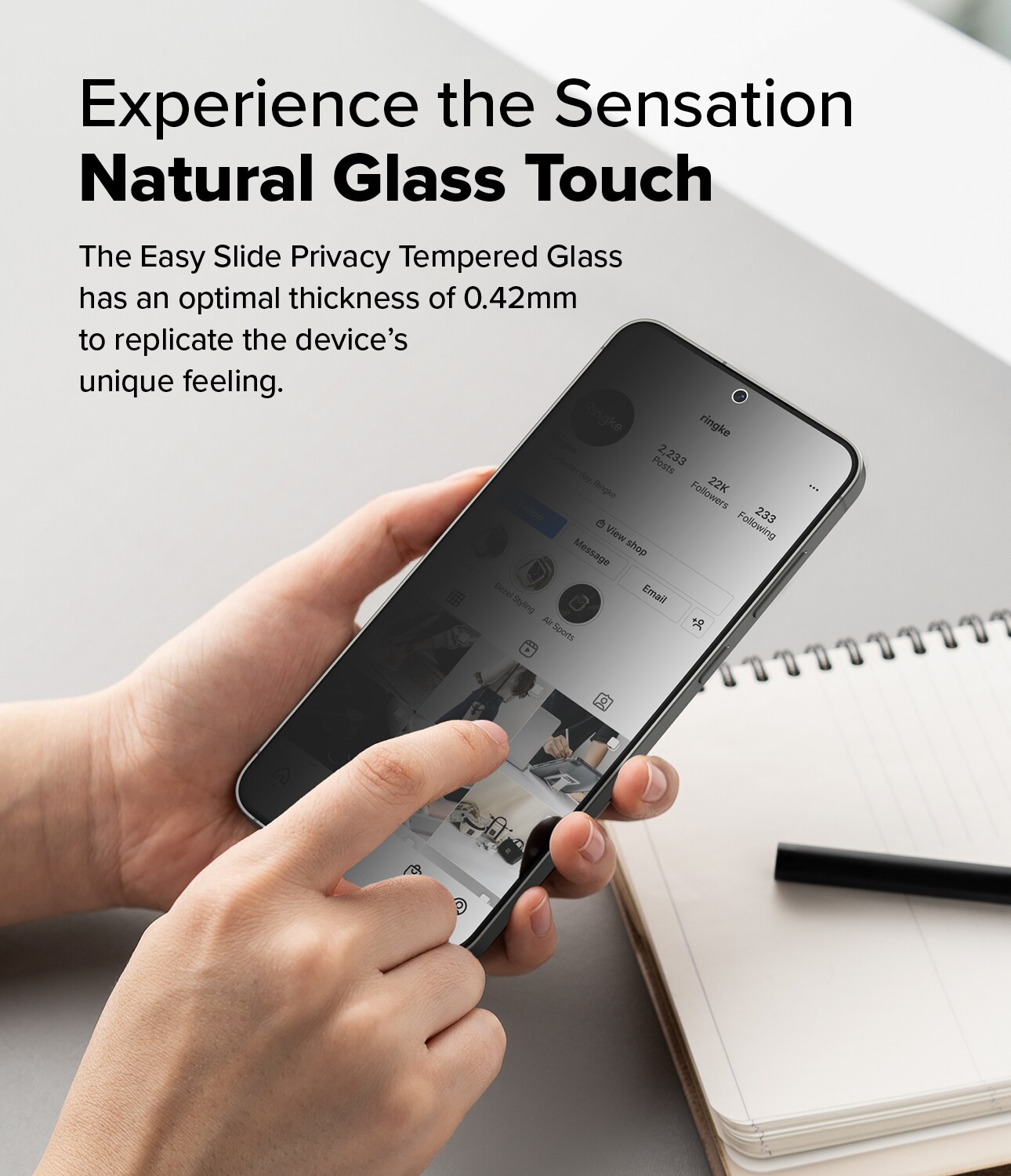 Samsung Galaxy S25 Anti-spy skærmbeskytter i glas med monteringsramme (2-pak)