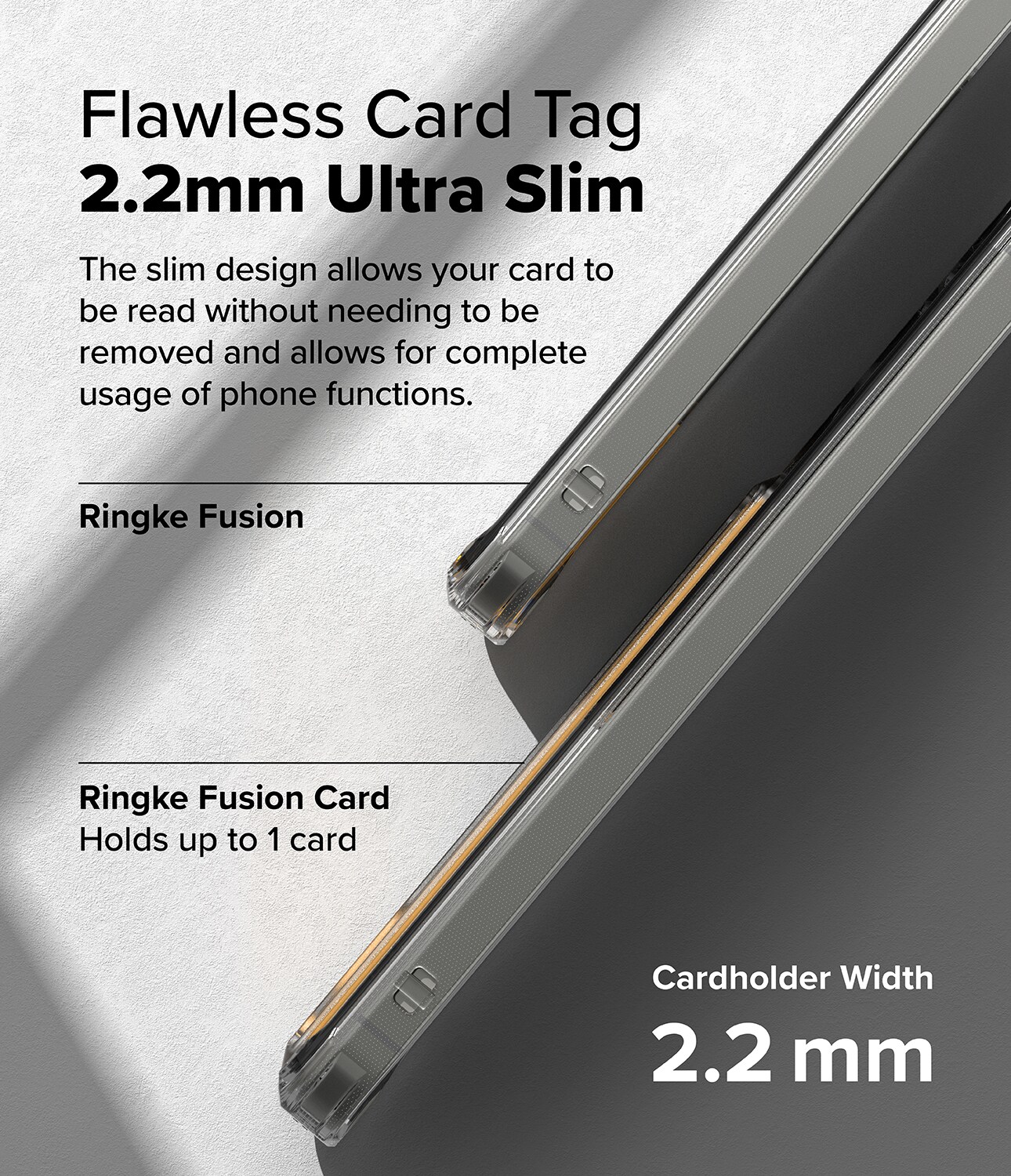 Samsung Galaxy S25 Fusion cover med kortholder, Gennemsigtig
