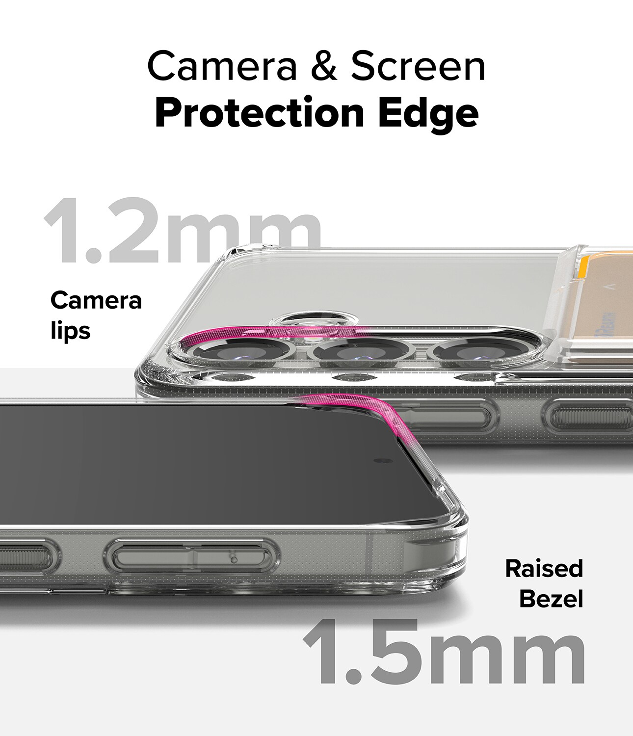 Samsung Galaxy S25 Fusion cover med kortholder, Gennemsigtig