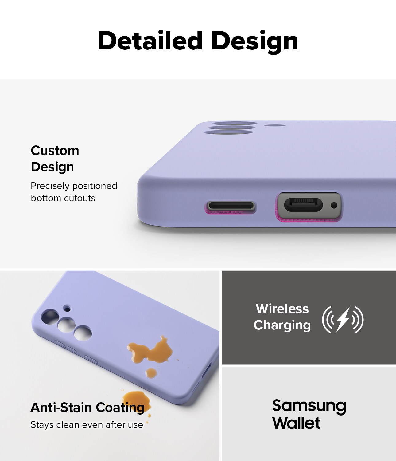 Samsung Galaxy S25 MagSafe silikonecover, Lavender