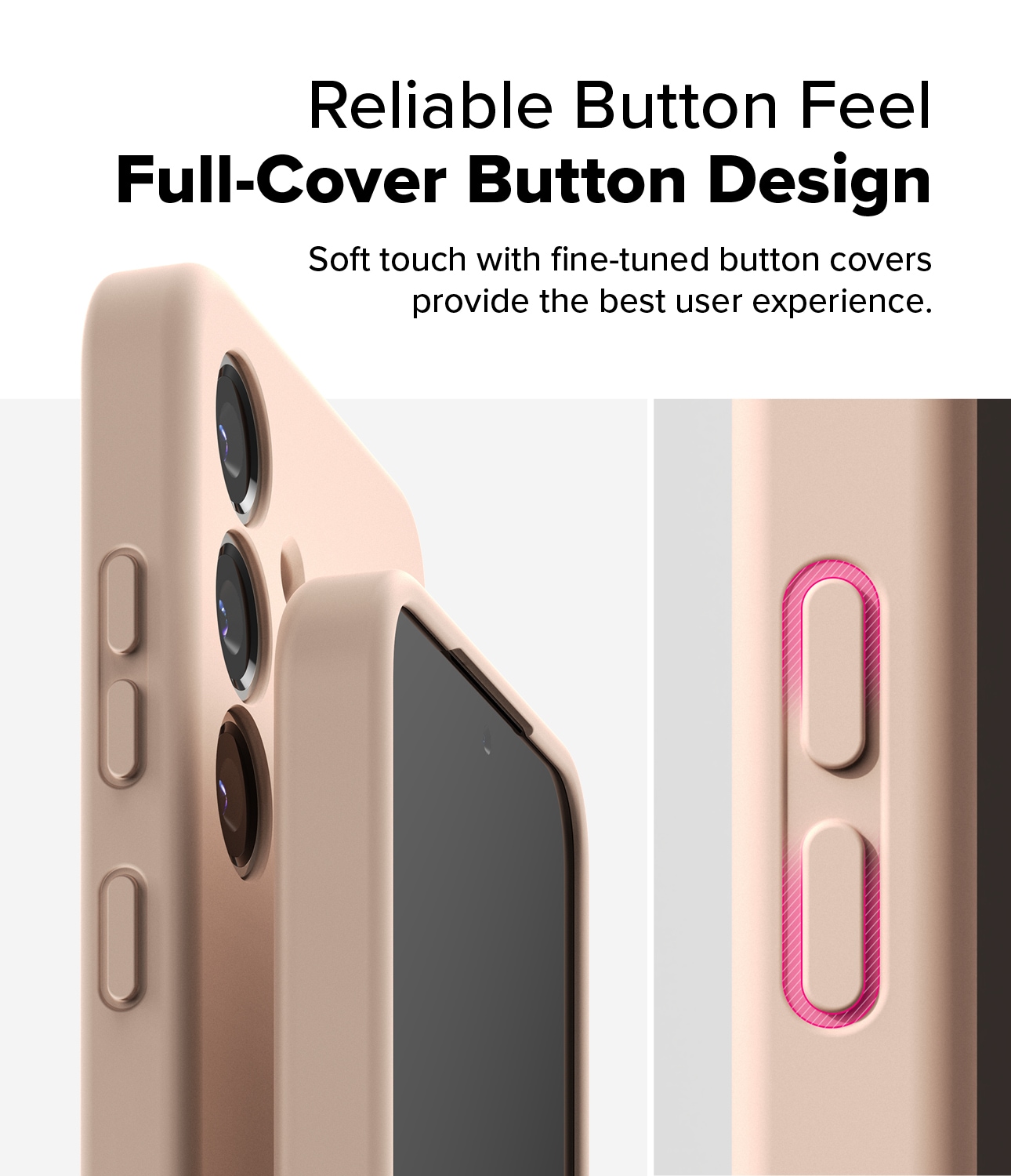 Samsung Galaxy S25 MagSafe silikonecover, Pink Sand