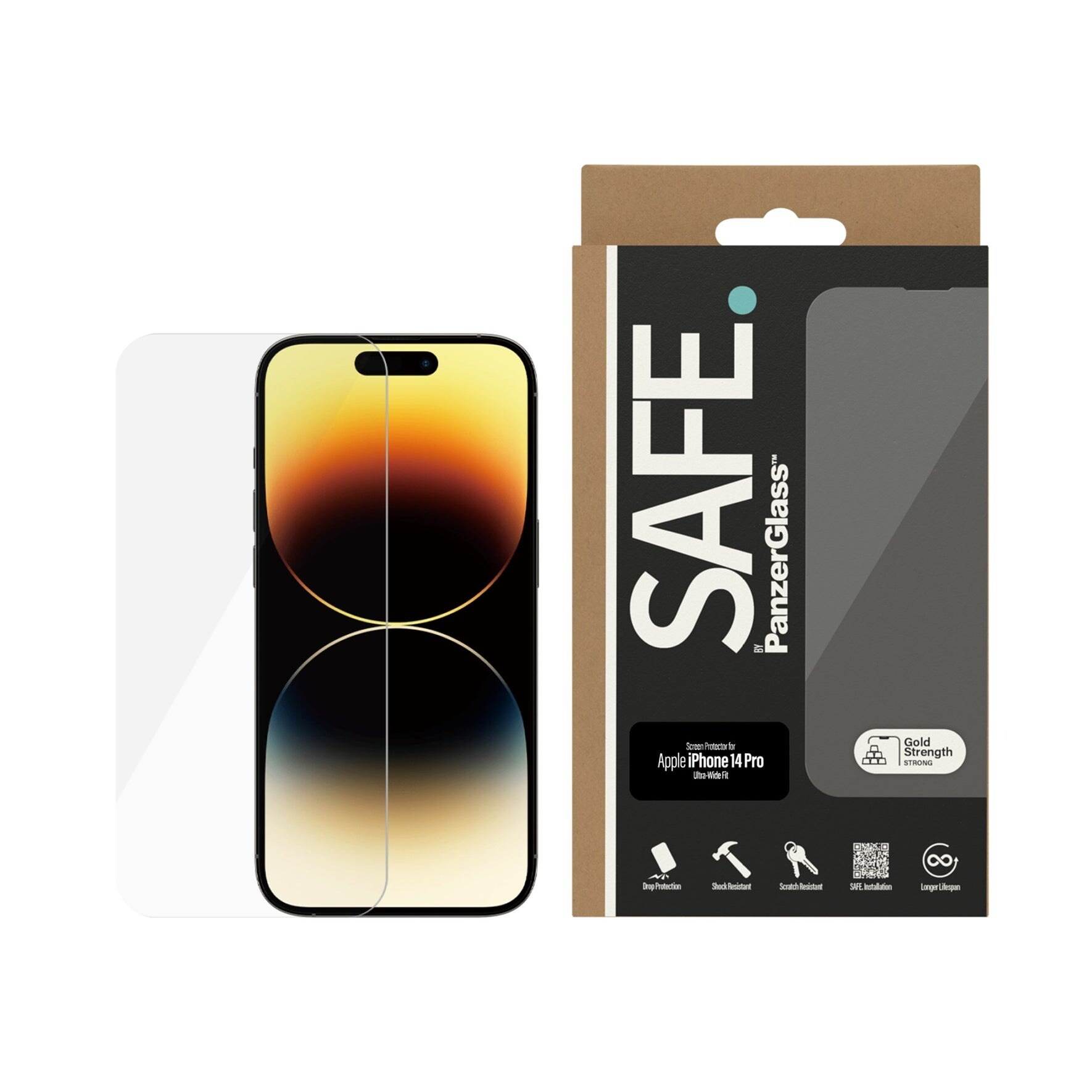 iPhone 14 Pro Skærmbeskytter i glas - Ultra Wide Fit