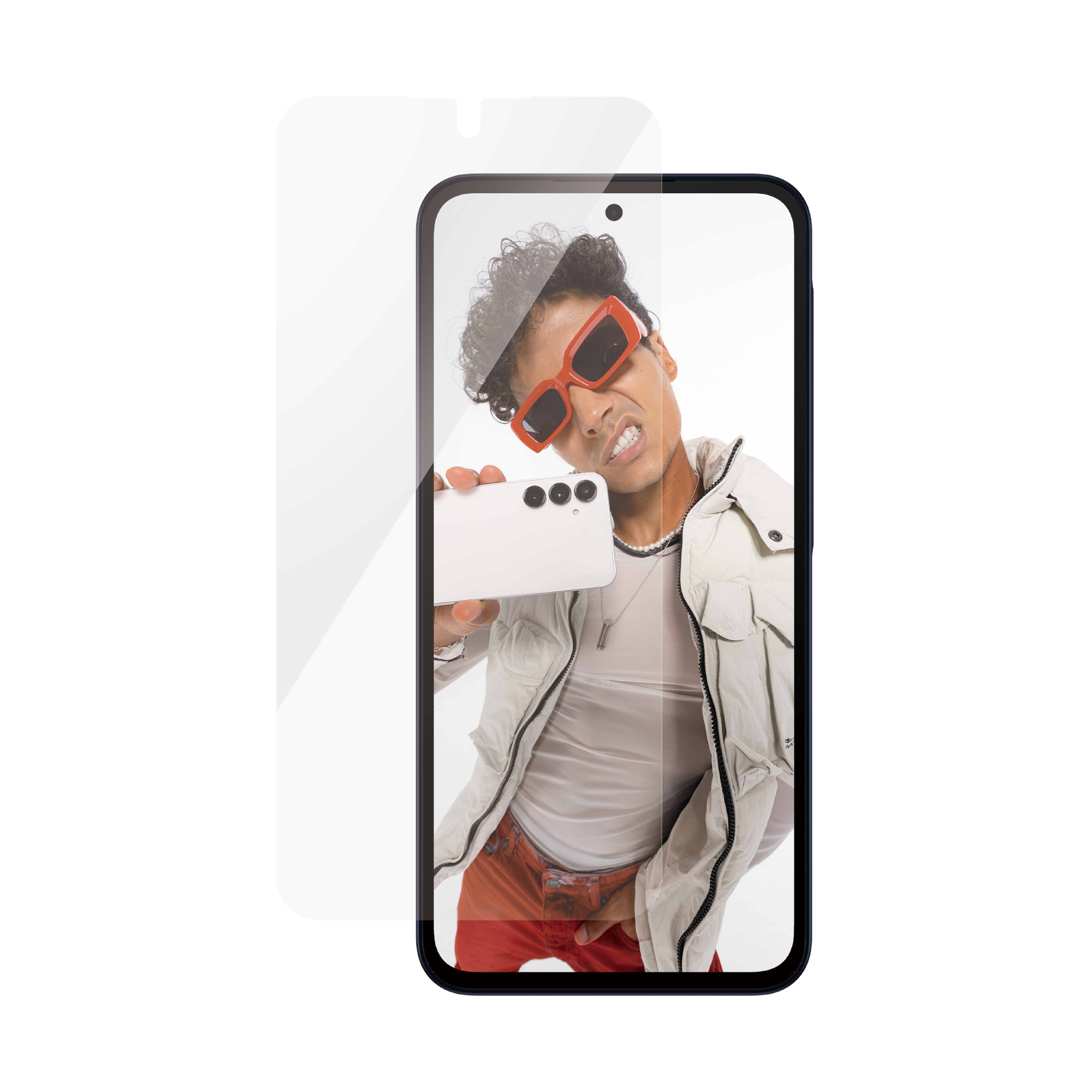 Samsung Galaxy A25 Skærmbeskytter i glas med installationsramme - Ultra Wide Fit