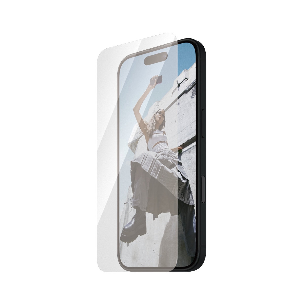 iPhone 16 Skærmbeskytter i glas med installationsramme - Ultra Wide Fit