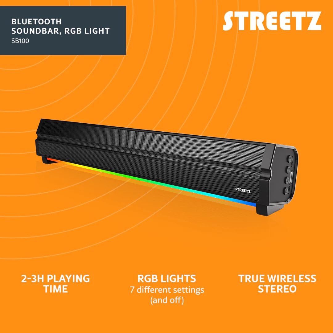 Bluetooth-højttaler med RGB-belysning, Sort          Fråga ChatGPT