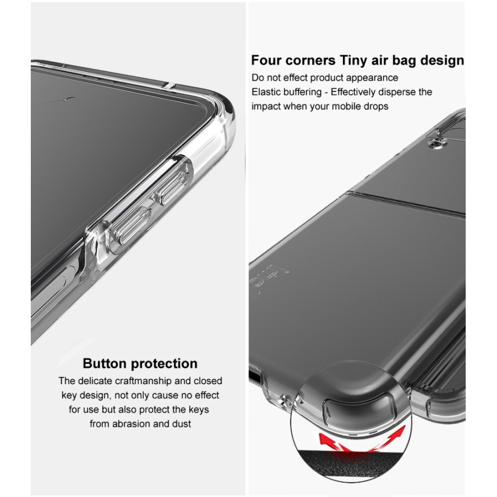 Samsung Galaxy Z Flip 4 Cover i TPU, Gennemsigtig