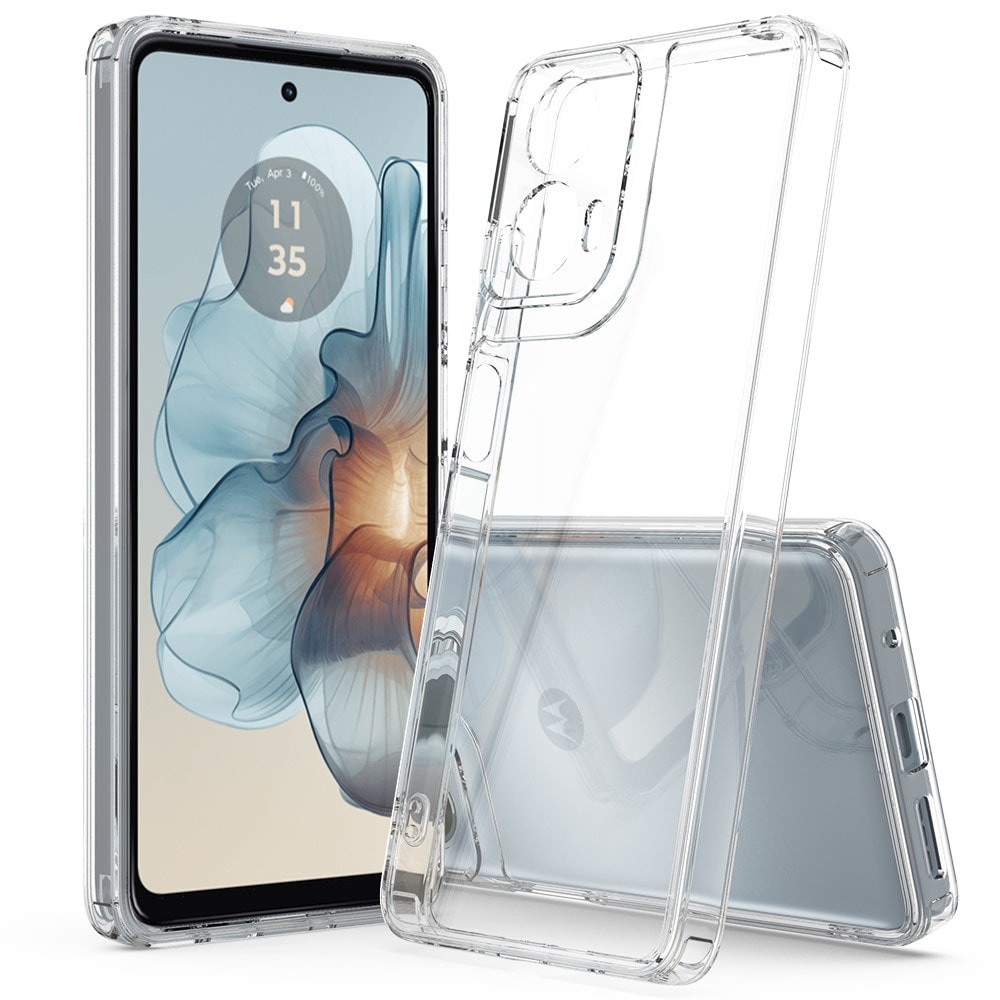 Motorola Moto G85 Crystal Hybrid-cover, Gennemsigtig