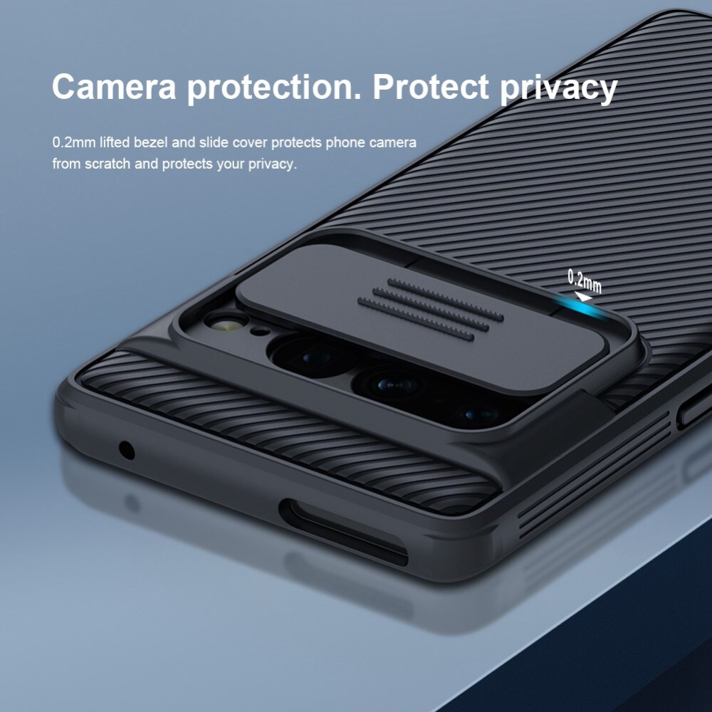 Google Pixel 7 Pro Cover med kamerabeskyttelse - CamShield, Sort