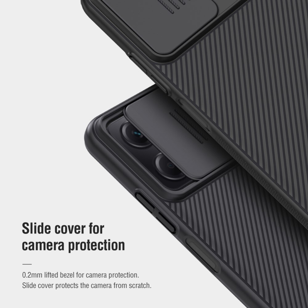 Xiaomi Redmi Note 12 Cover med kamerabeskyttelse - CamShield, Sort