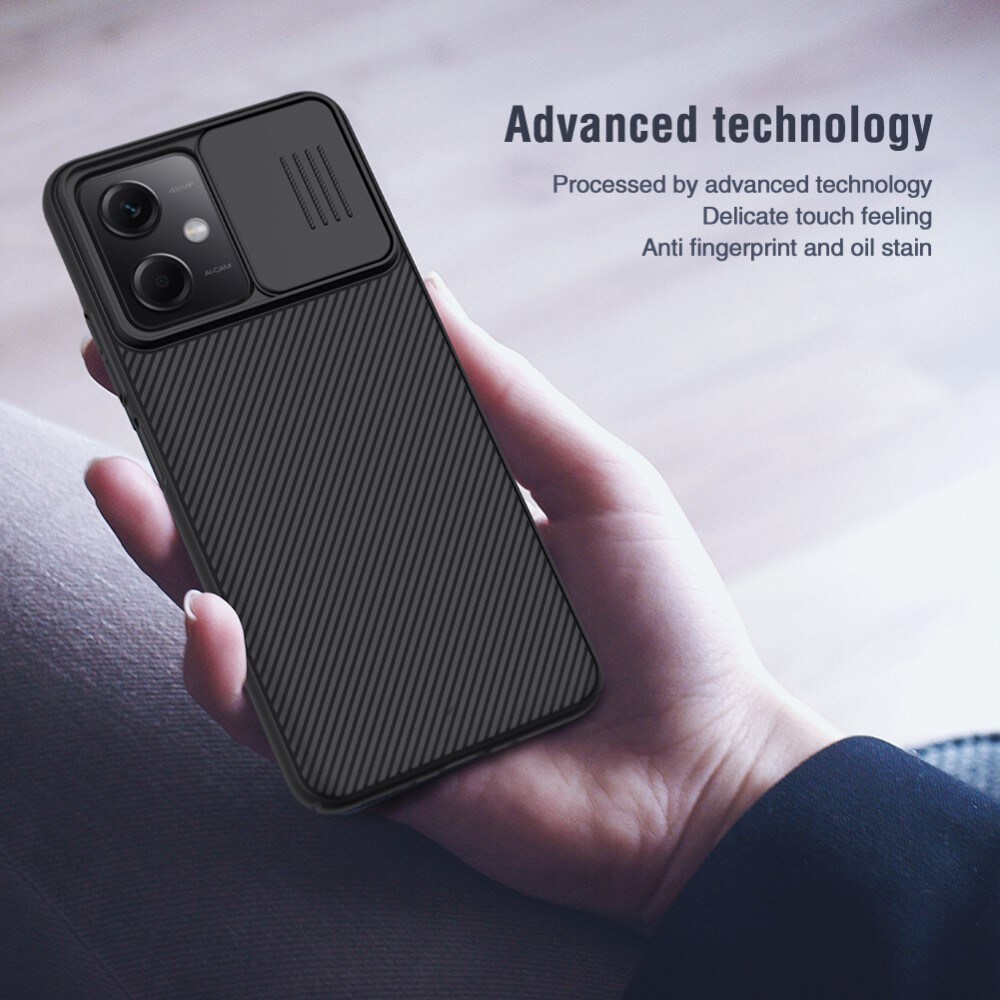 Xiaomi Redmi Note 12 Cover med kamerabeskyttelse - CamShield, Sort